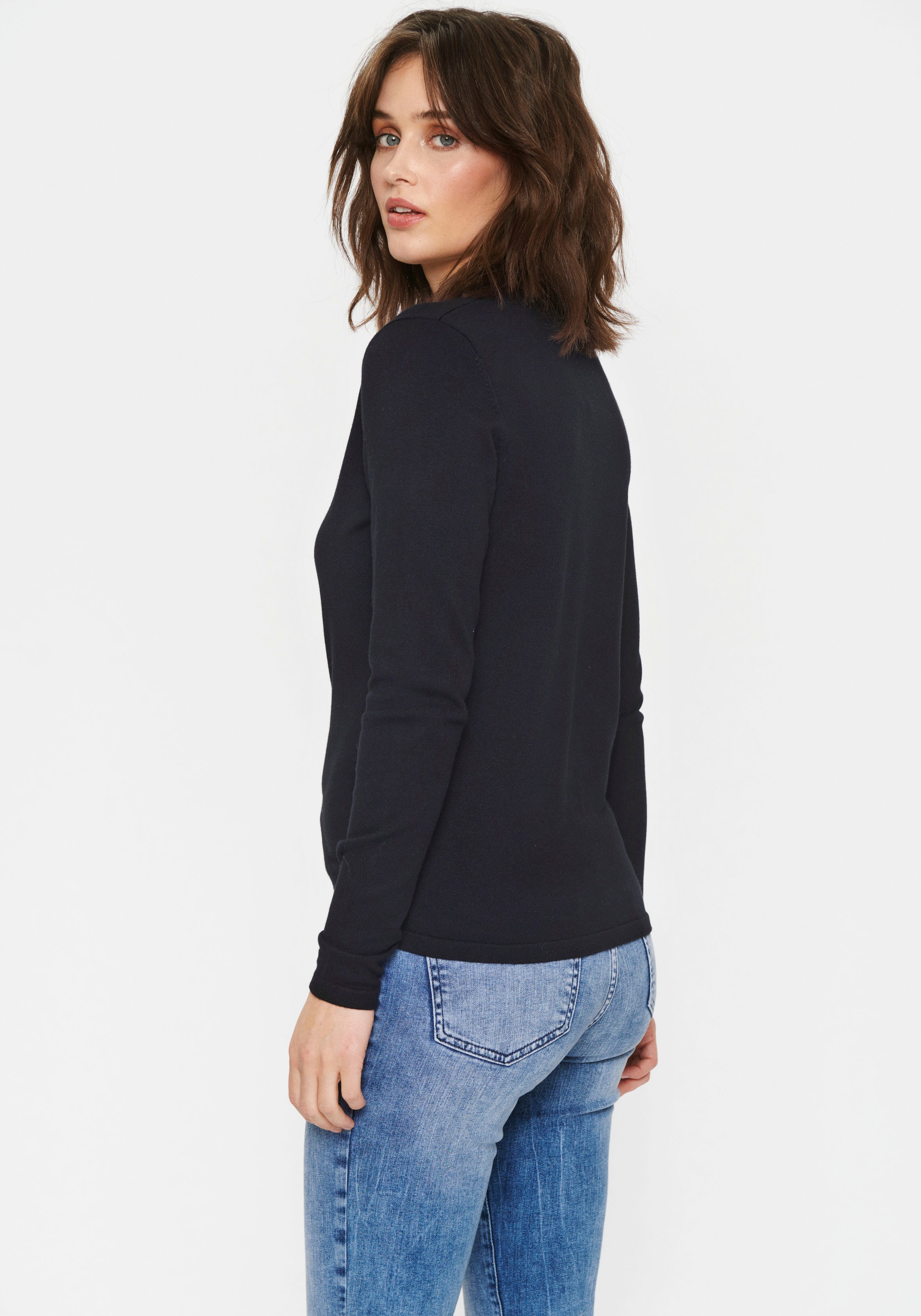 Saint Tropez Strickjacke »A8661, MilaSZ R-Neck Cardigan«