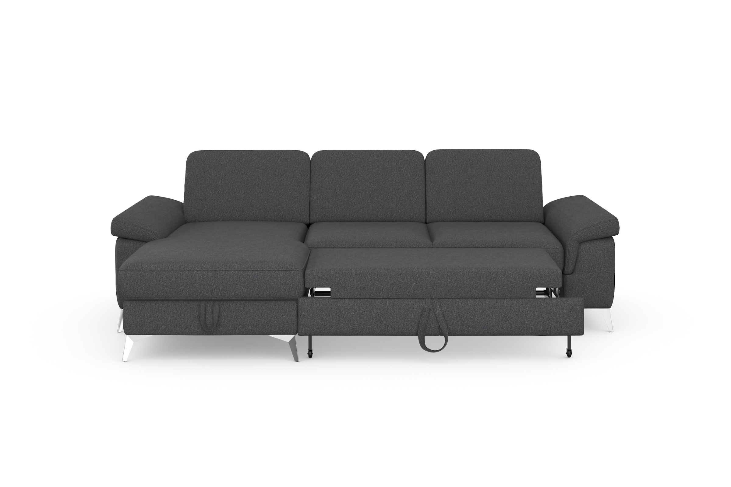 sit&more Ecksofa »Padua L-Form«, inklusive Sitztiefenverstellung, Armteilfunktion und Federkern