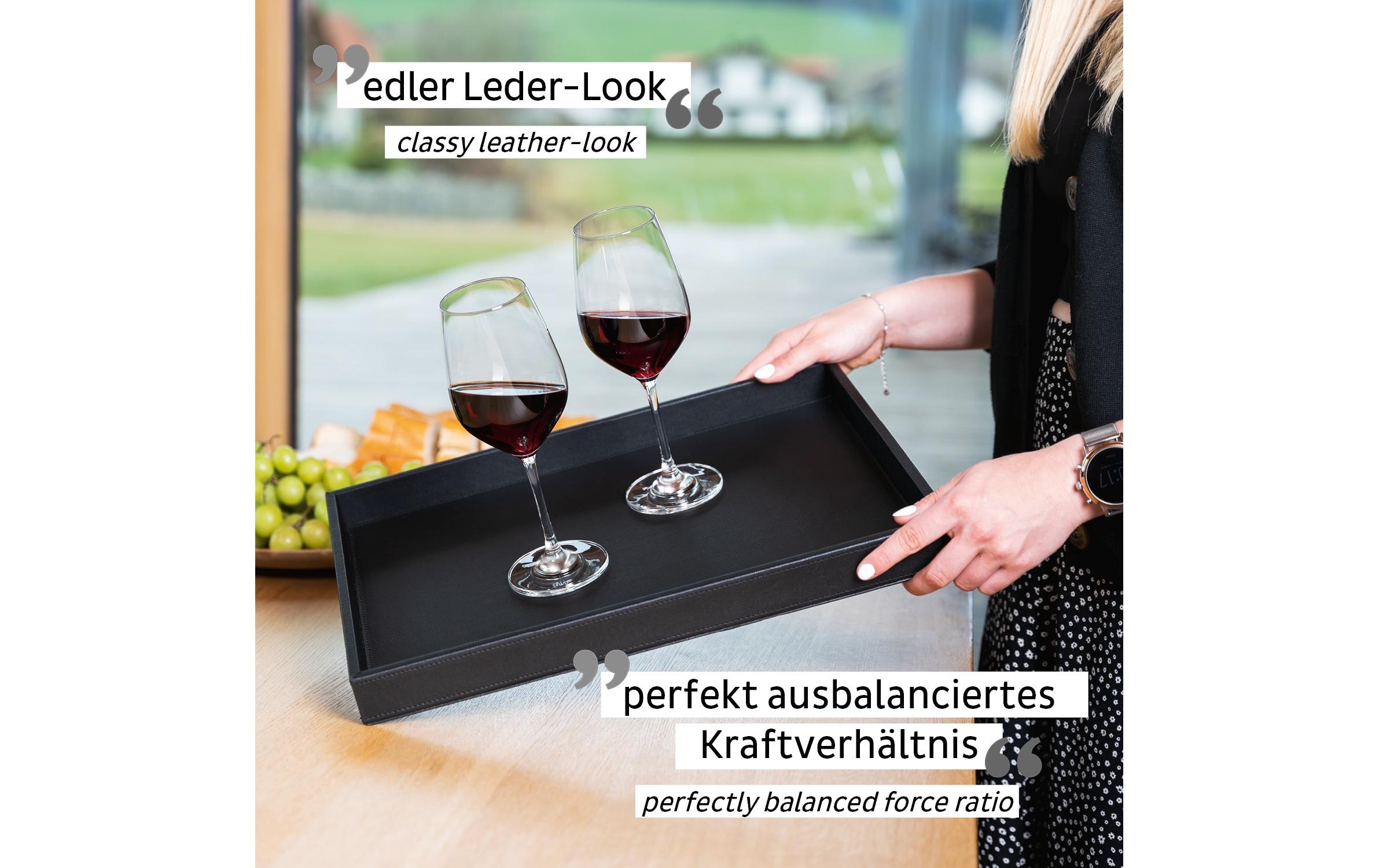 Tablett »Silwy im Leder-Look«
