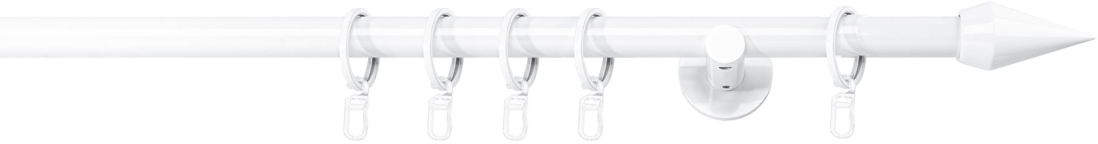 mydeco Gardinenstange »20mm Point Wandträger 6,5 cm«, 1 läufig-läufig, Fixmass