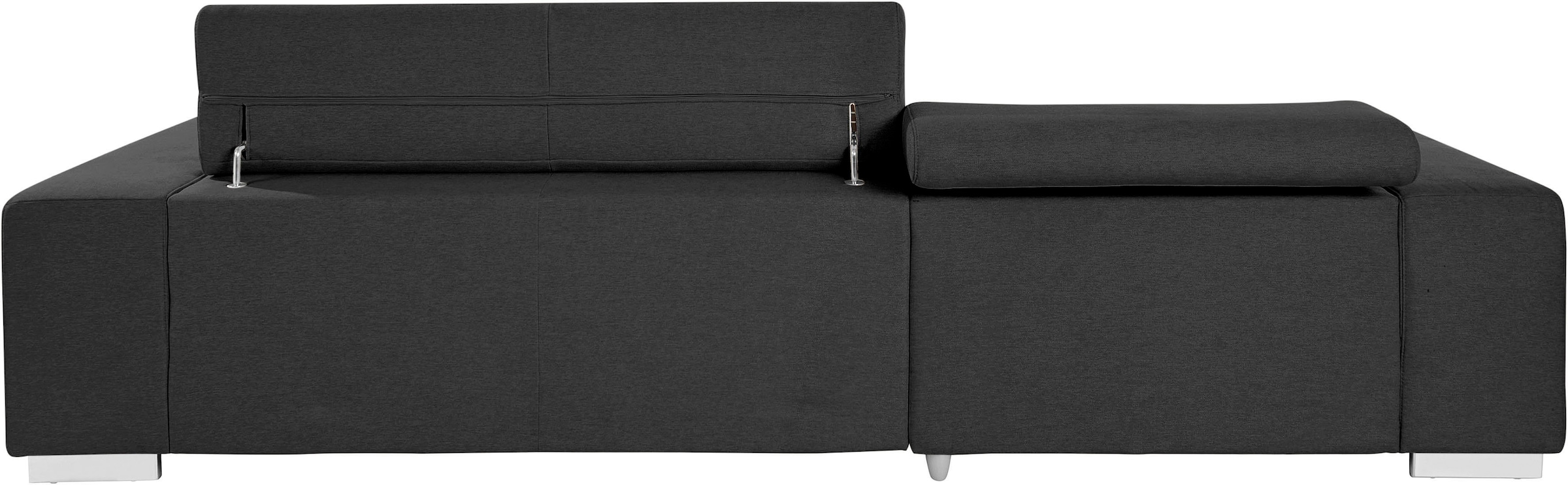 COTTA Ecksofa »Orion L-Form«, mit Kopfteilverstellung & 3 Nierenkissen
