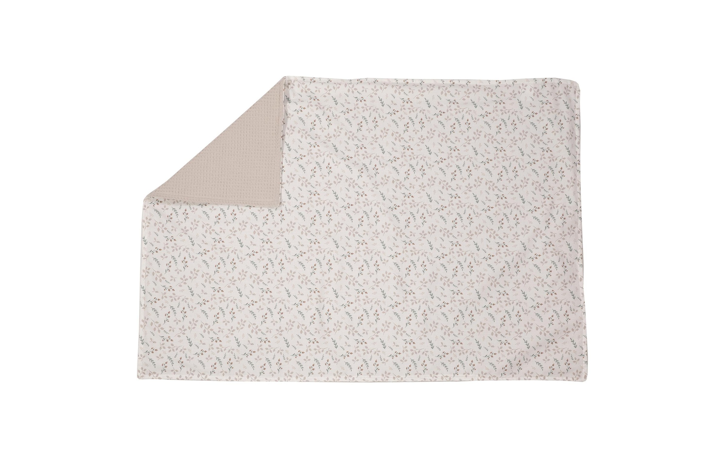 Babydecke »Ullenboom Waffel Floral Sand 70 x 100 cm«