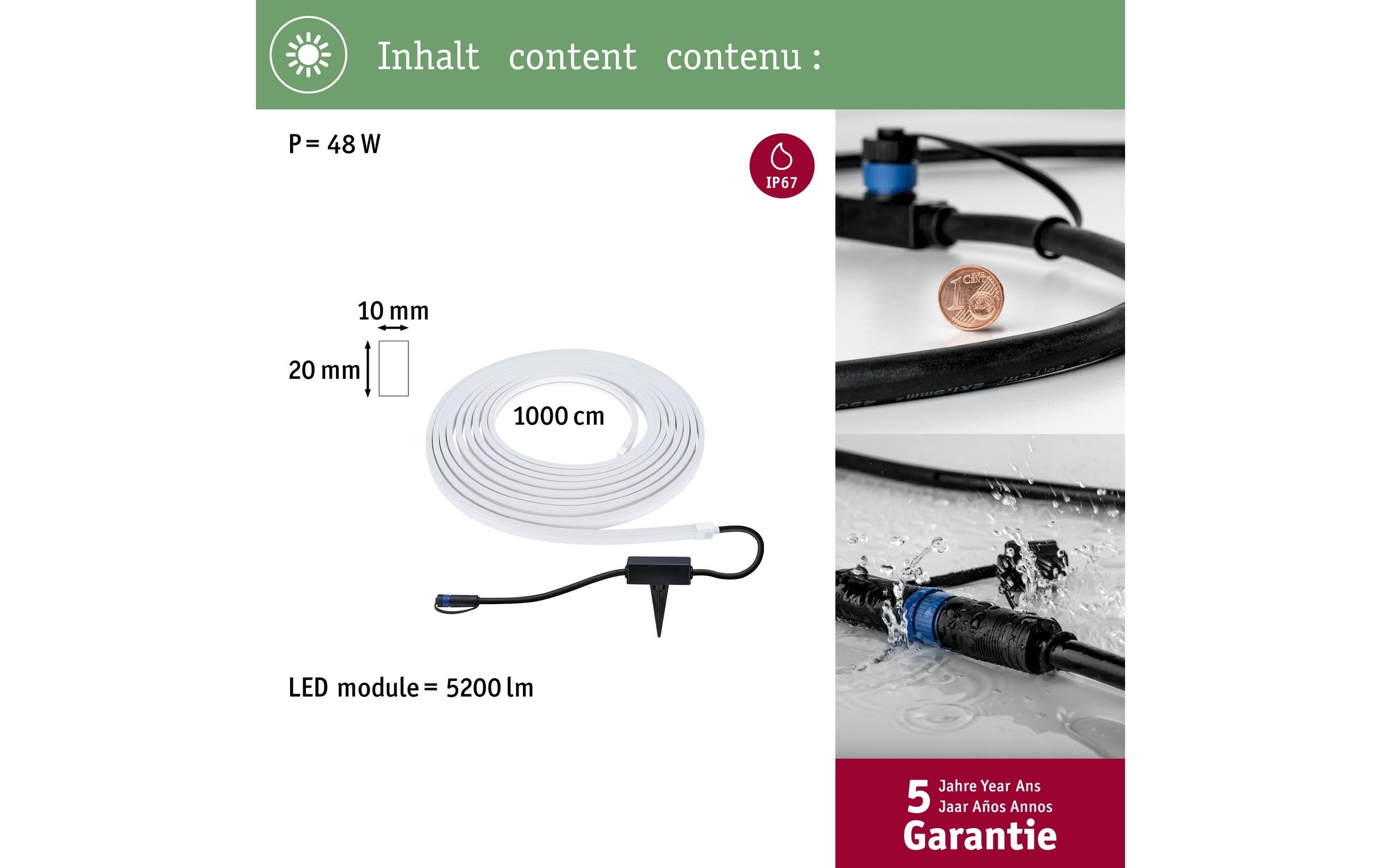 Paulmann LED-Streifen »Smart Home Plug«