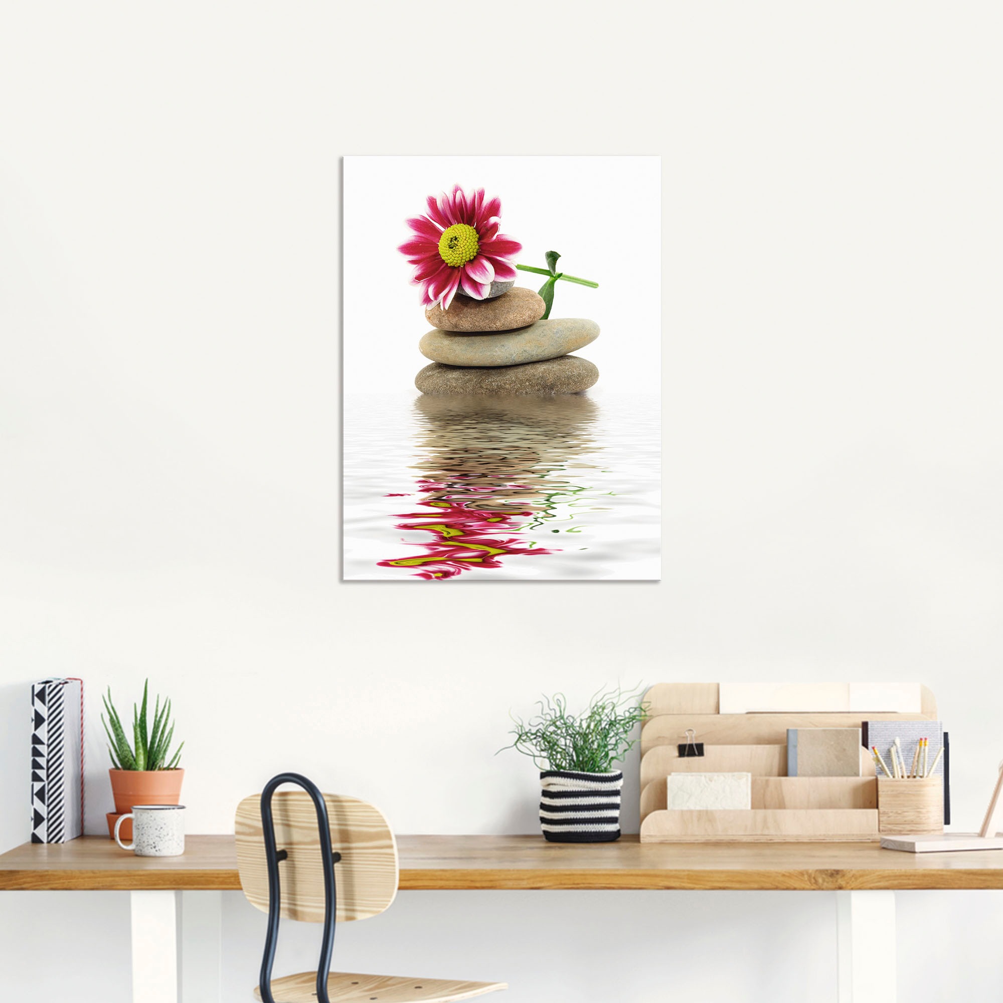 Artland Wandbild »Zen Spa Steine mit Blumen«, Zen, (1 St.), als Alubild,  Leinwandbild, Wandaufkleber oder Poster in versch. Grössen online shoppen |  Jelmoli-Versand
