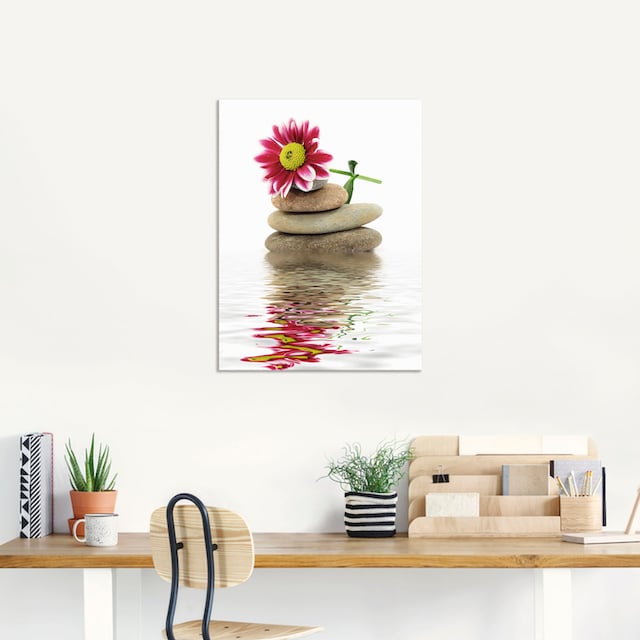 Artland Wandbild »Zen Spa Steine mit Blumen«, Zen, (1 St.), als Alubild,  Leinwandbild, Wandaufkleber oder Poster in versch. Grössen online shoppen |  Jelmoli-Versand