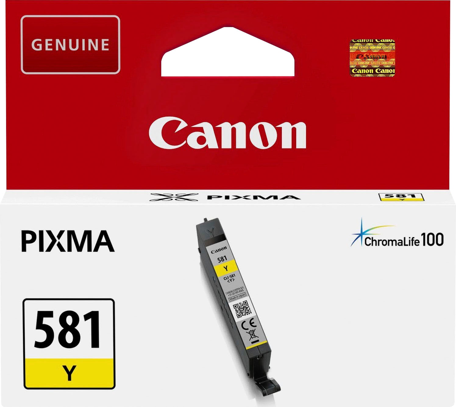 Canon Tintenpatrone »INK CLI-581 Y« original Druckerpatrone 581 gelb/yellow