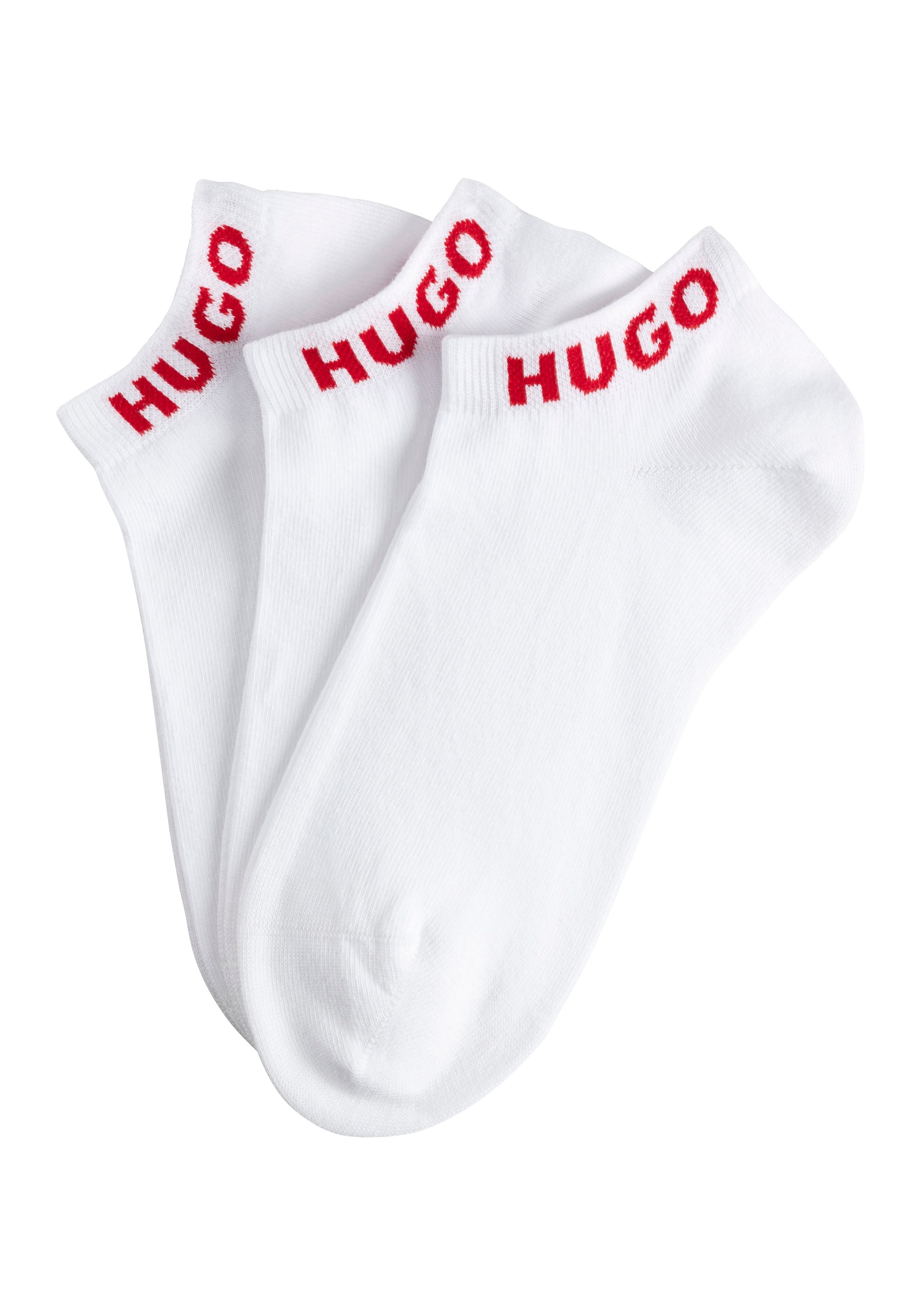 HUGO Underwear Socken »3P AS UNI CC W« Packung, 3er, 3 Stk. tlg. mit kontrastfarbenen Logoschriftzug