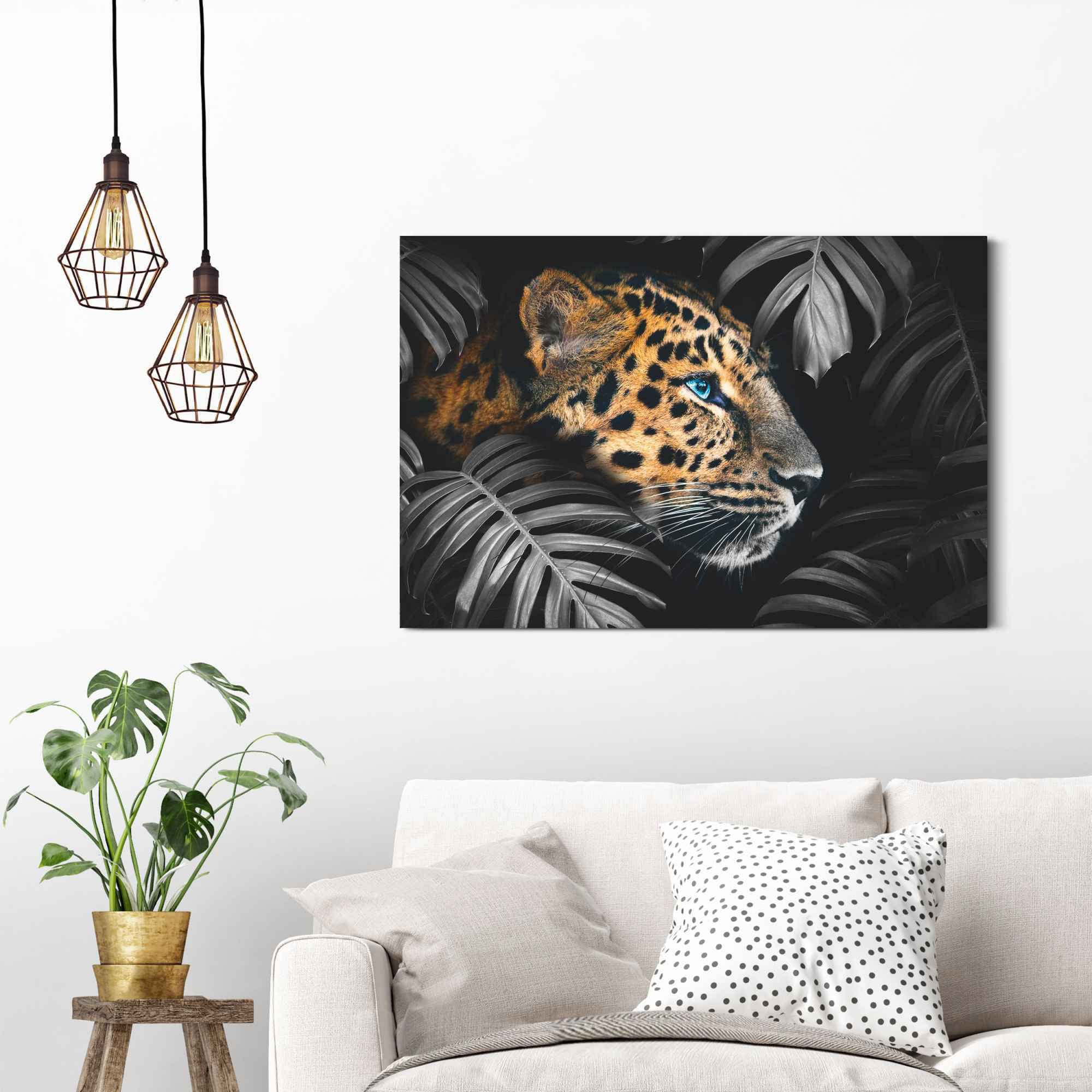 ❤ Reinders! Wandbild »Wandbild Leopard Jungle - Pflanze - Tiermotiv«,  Leopard, (1 St.) entdecken im Jelmoli-Online Shop