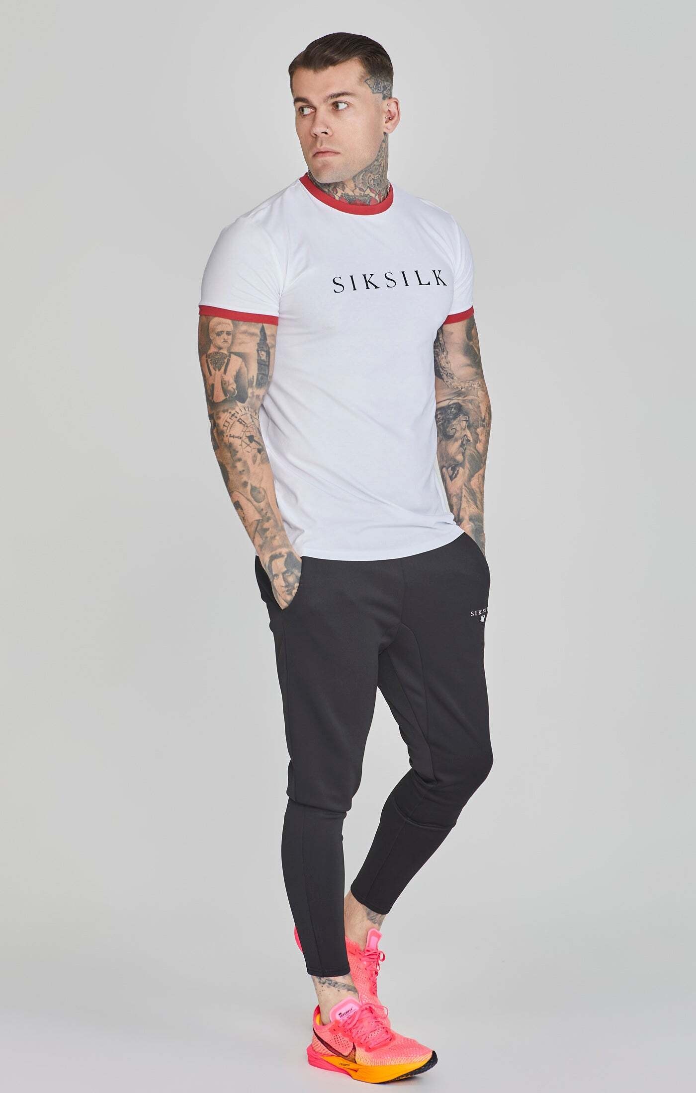 Siksilk T-Shirt »Siksilk T-Shirt Ringer T-Shirt«