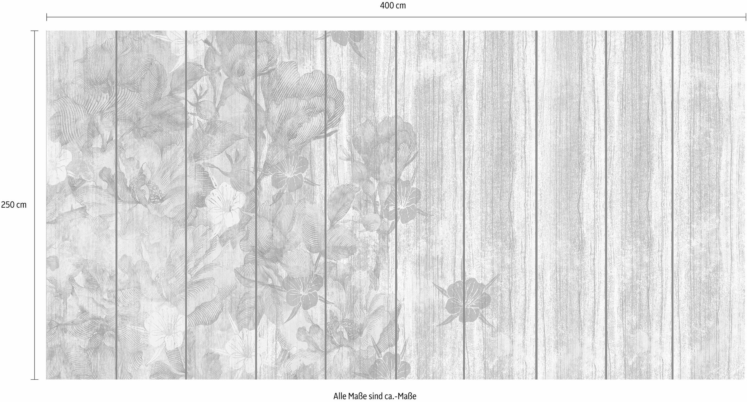 Komar Vliestapete »Vintage Rose«, (Breite x Höhe), Vliestapete, 100 cm Bahnbreite