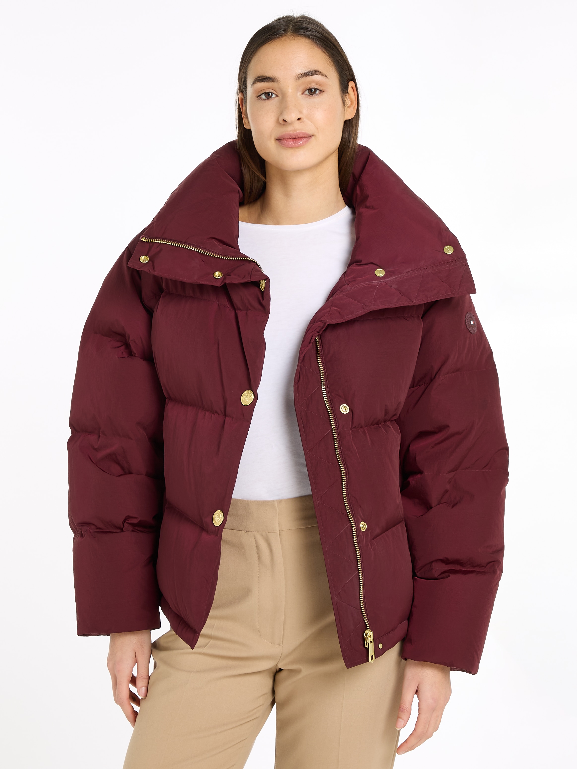 Steppjacke, mit Logorpägung