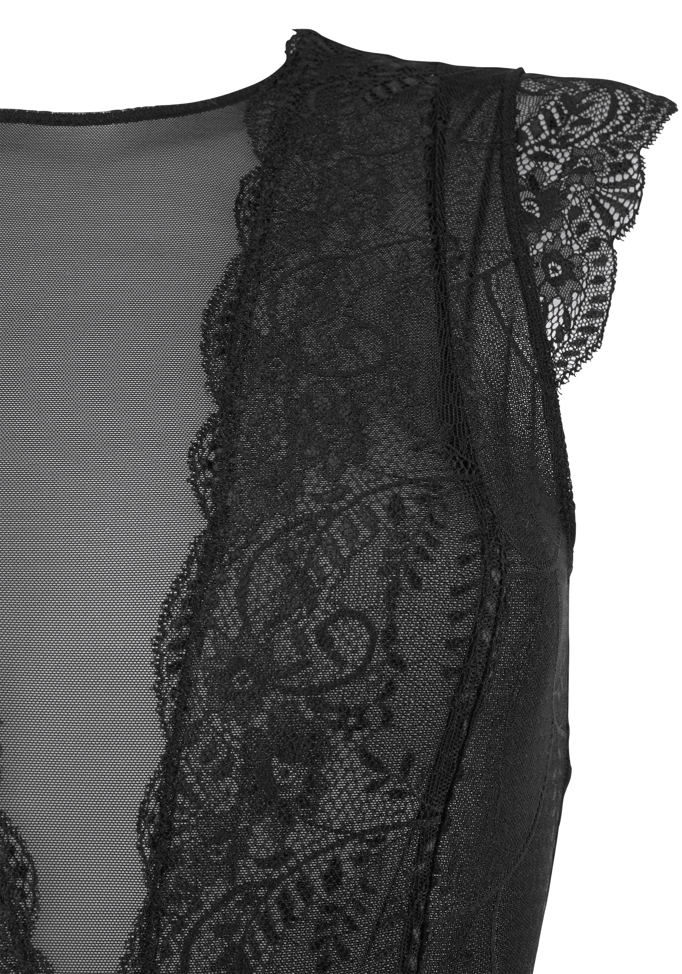 LASCANA Body, aus transparenter Spitze und Netzeinsätzen, sexy Dessous