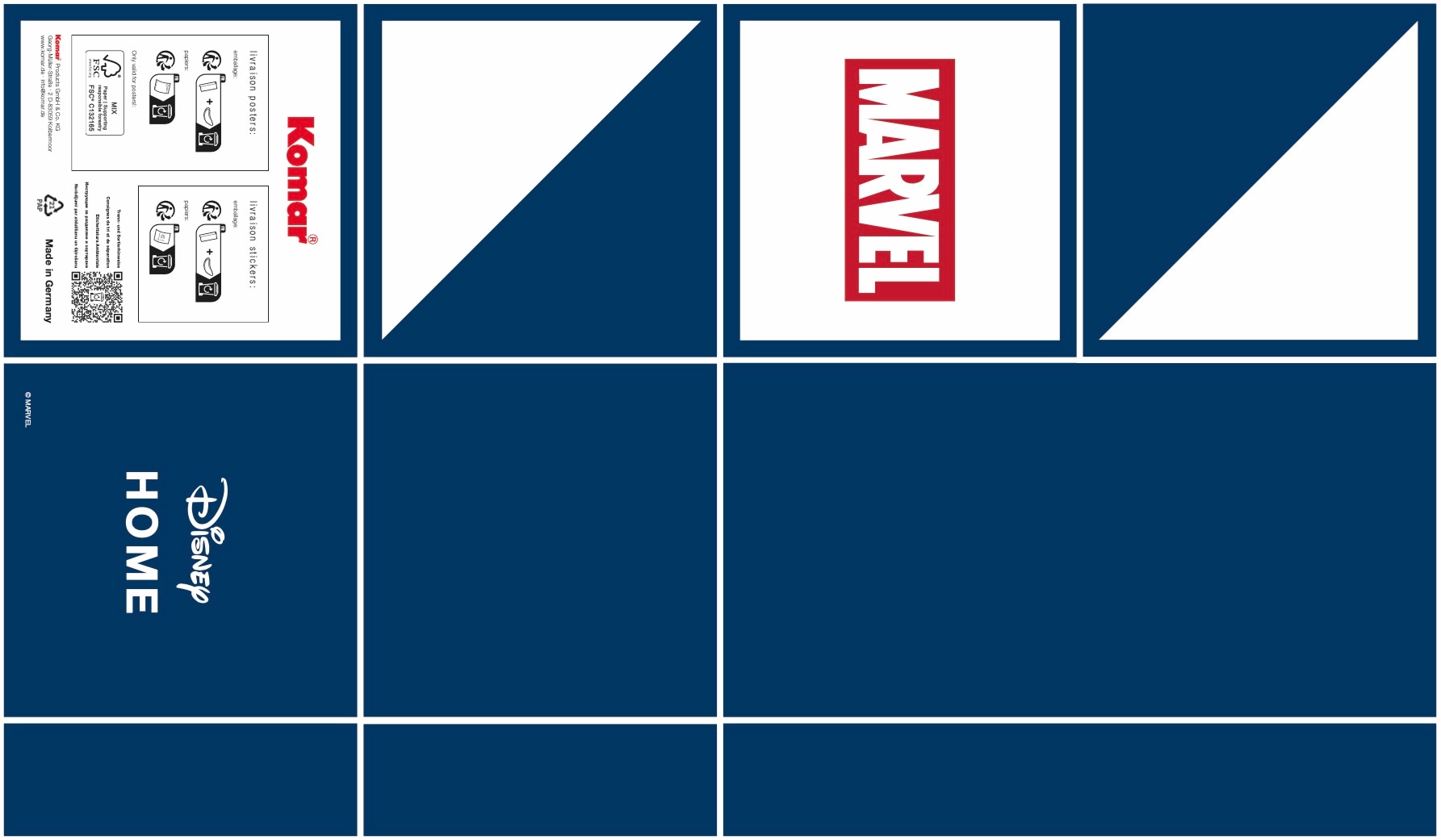 Komar Wandtattoo »Marvel Spider-Man Night«, (1 St.), 50 x 70 cm (Breite x Höhe) - Kinderzimmer, Wandsticker