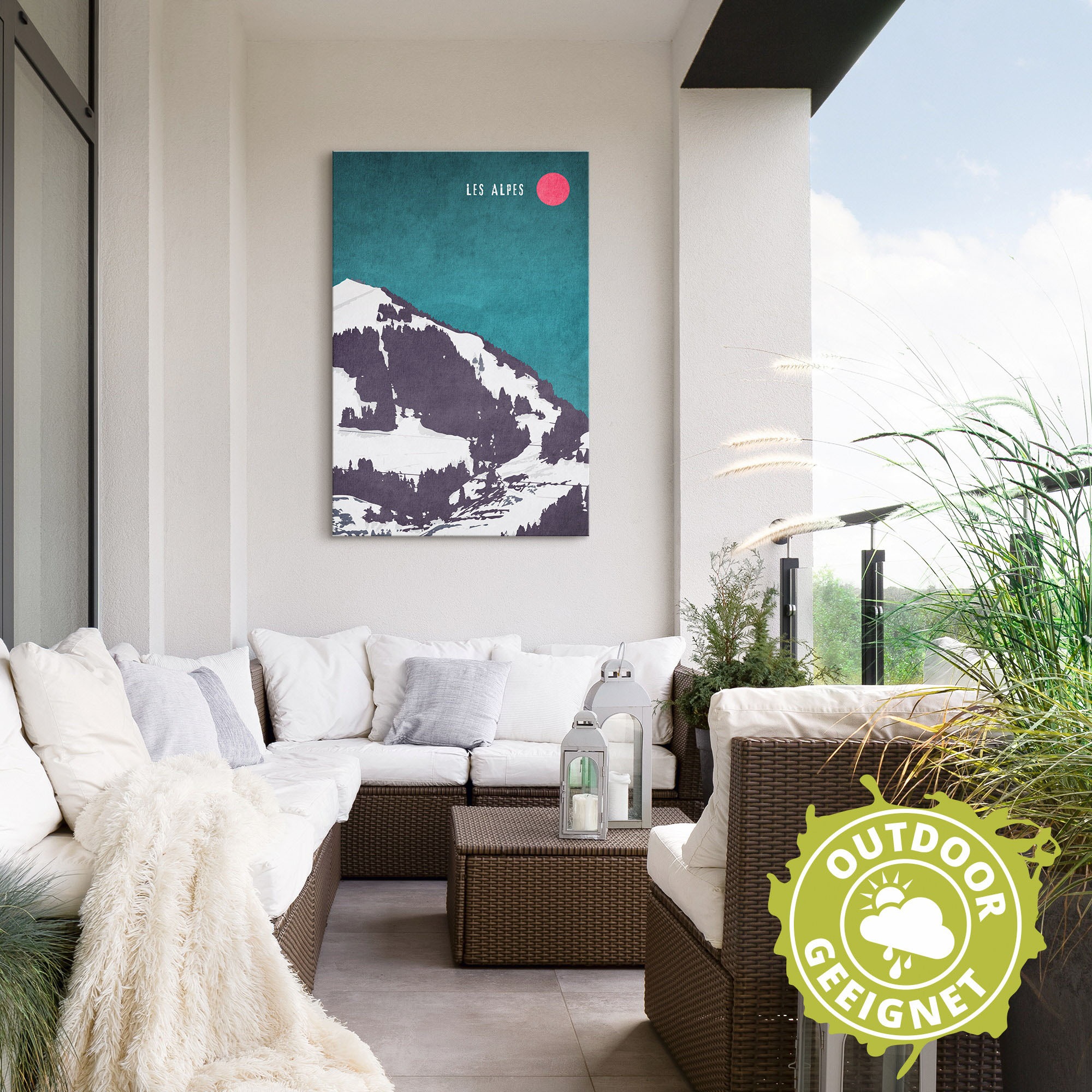 Artland Wandbild »Die Alpen«, Berge & Alpenbilder, (1 St.), als Alubild, Leinwandbild, Wandaufkleber oder Poster in versch. Grössen
