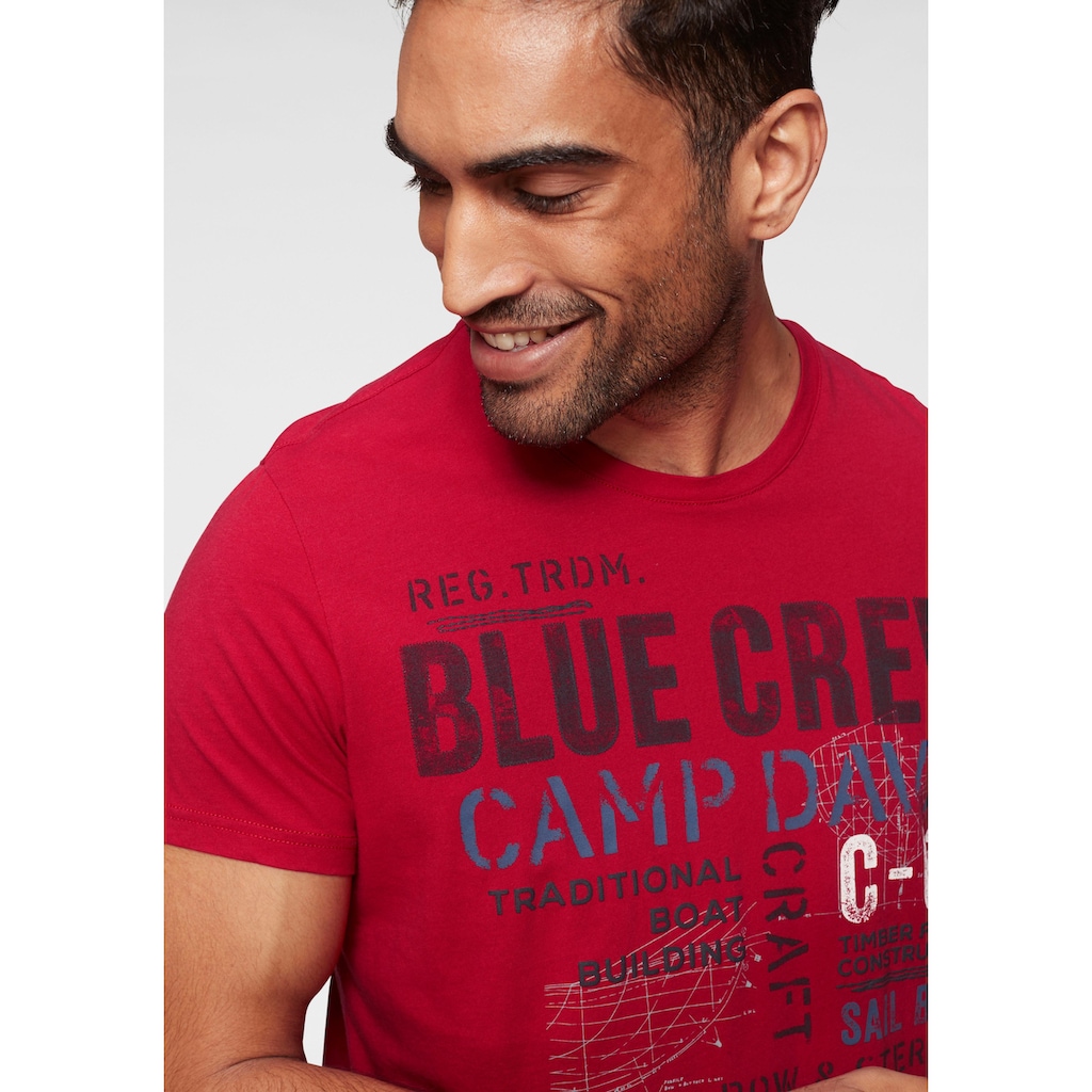 CAMP DAVID T-Shirt, mit Prints und Stickereien