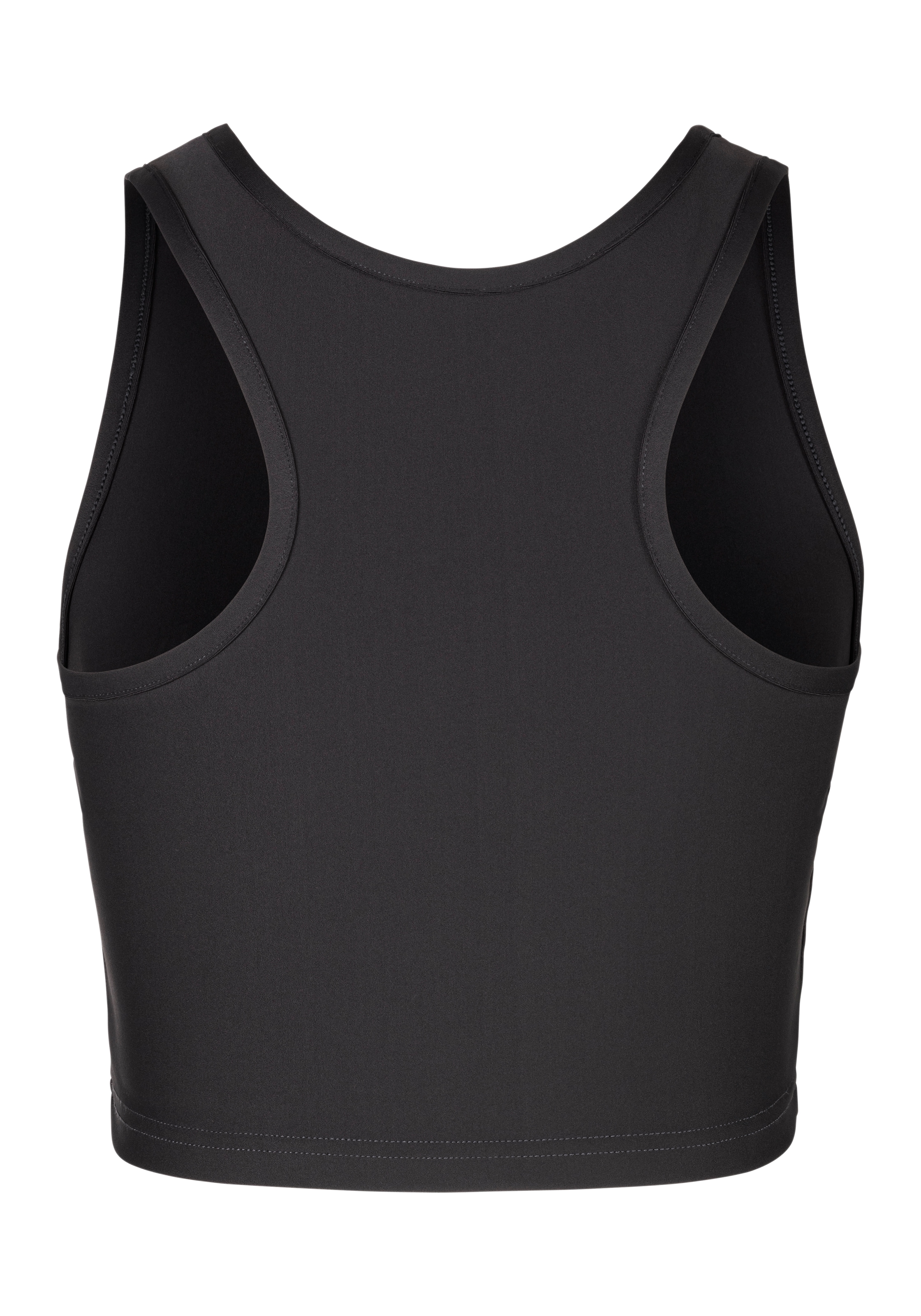 LASCANA ACTIVE Crop-Top »Sporttop«, mit Ringerrücken und Logodruck