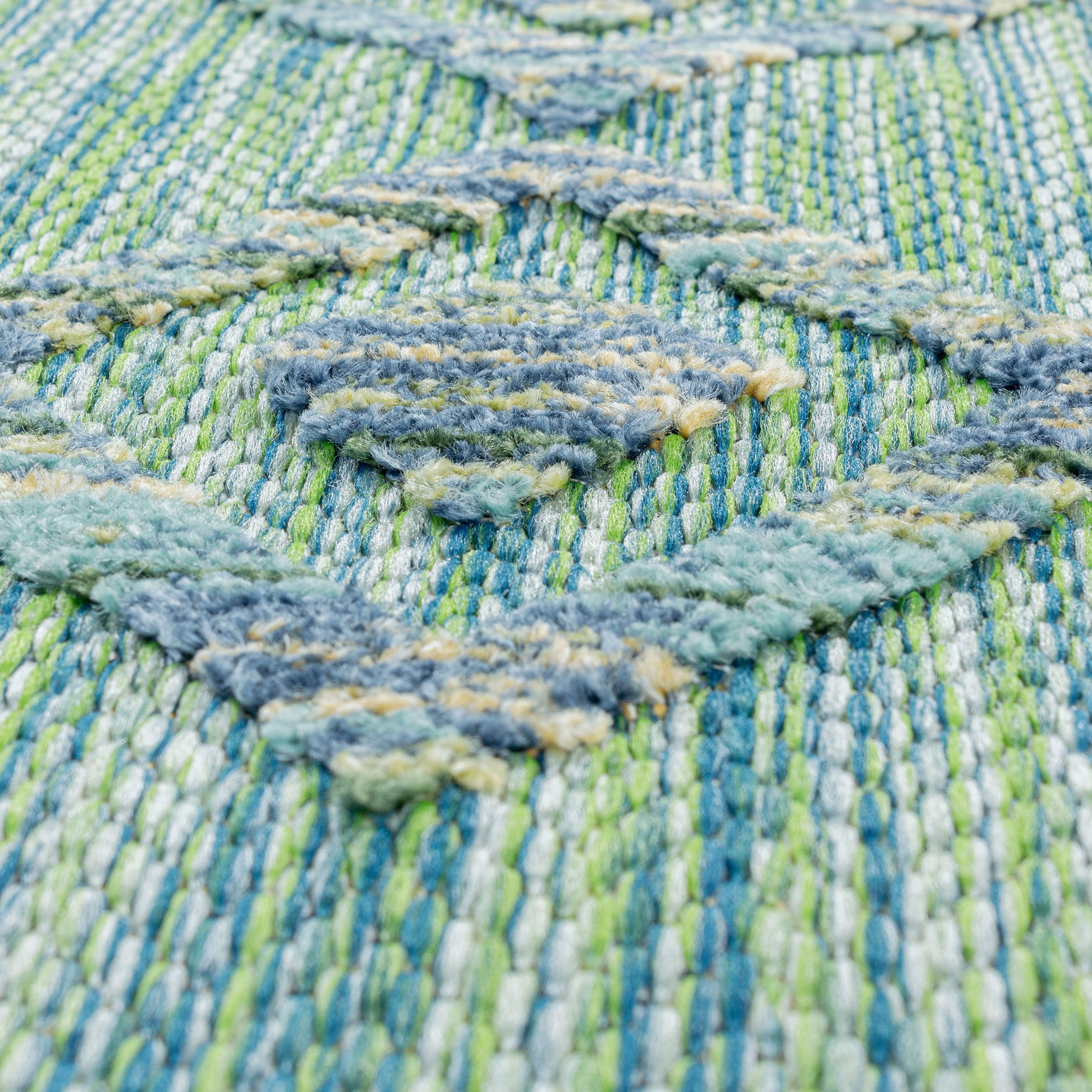 Ayyildiz Teppiche Teppich »BAHAMA 5152«, rechteckig, 8 mm Höhe, Läufer, Flachflor mit Hoch-Tief-Struktur, In-und Outdoor geeignet