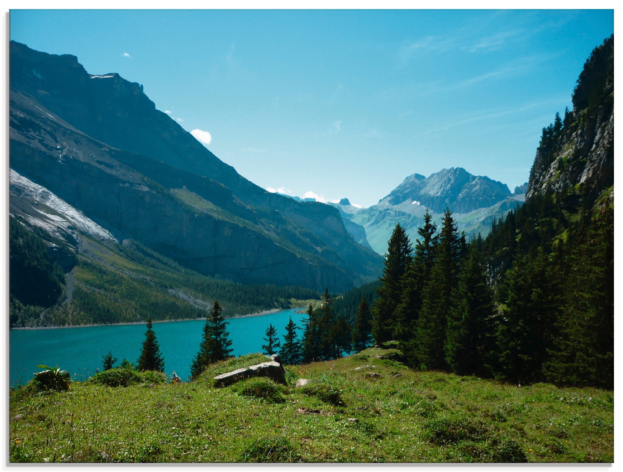 Artland Glasbild »Blick auf den Oeschinensee«, Berge, (1 St.), in verschiedenen  Grössen online kaufen | Jelmoli-Versand | Poster