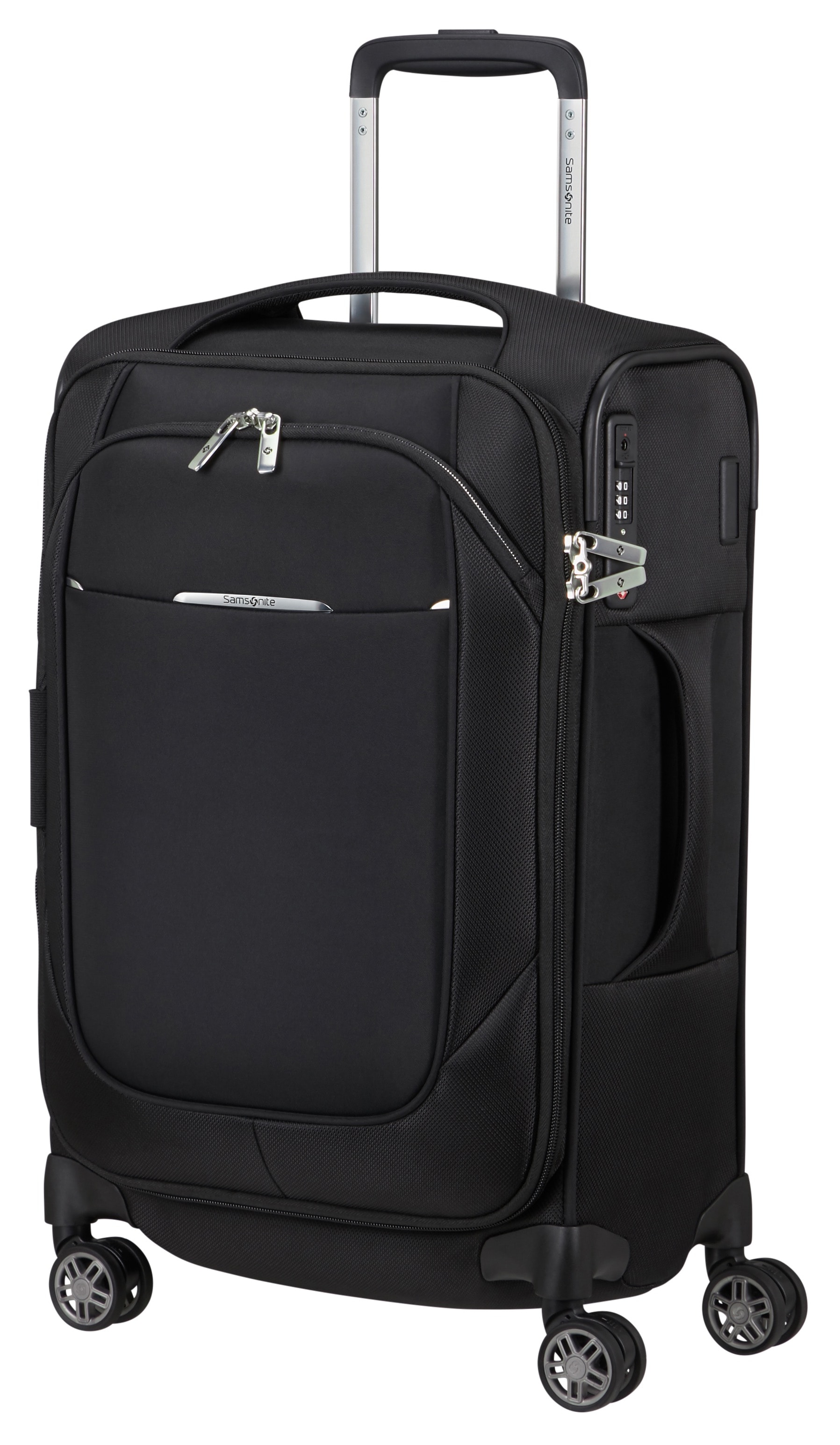 Samsonite, Unisex, Weichgepäck-Trolley »RE-LITE, verschiedene Grössen und Farben« Set, mit 2 Packwürfeln, 2 Stk. tlg. 36 l 4 Rollen mit arretierbarem 