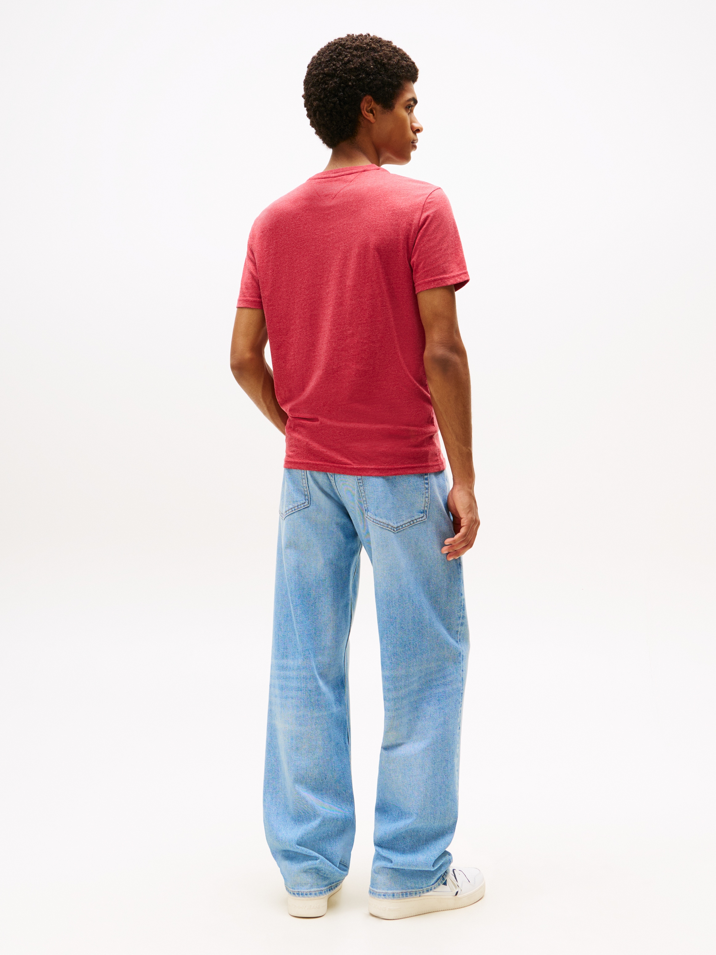 Tommy Jeans T-Shirt »TJM XSLIM JASPE HTR TEE EXT«, Mit Rundhalsausschnitt