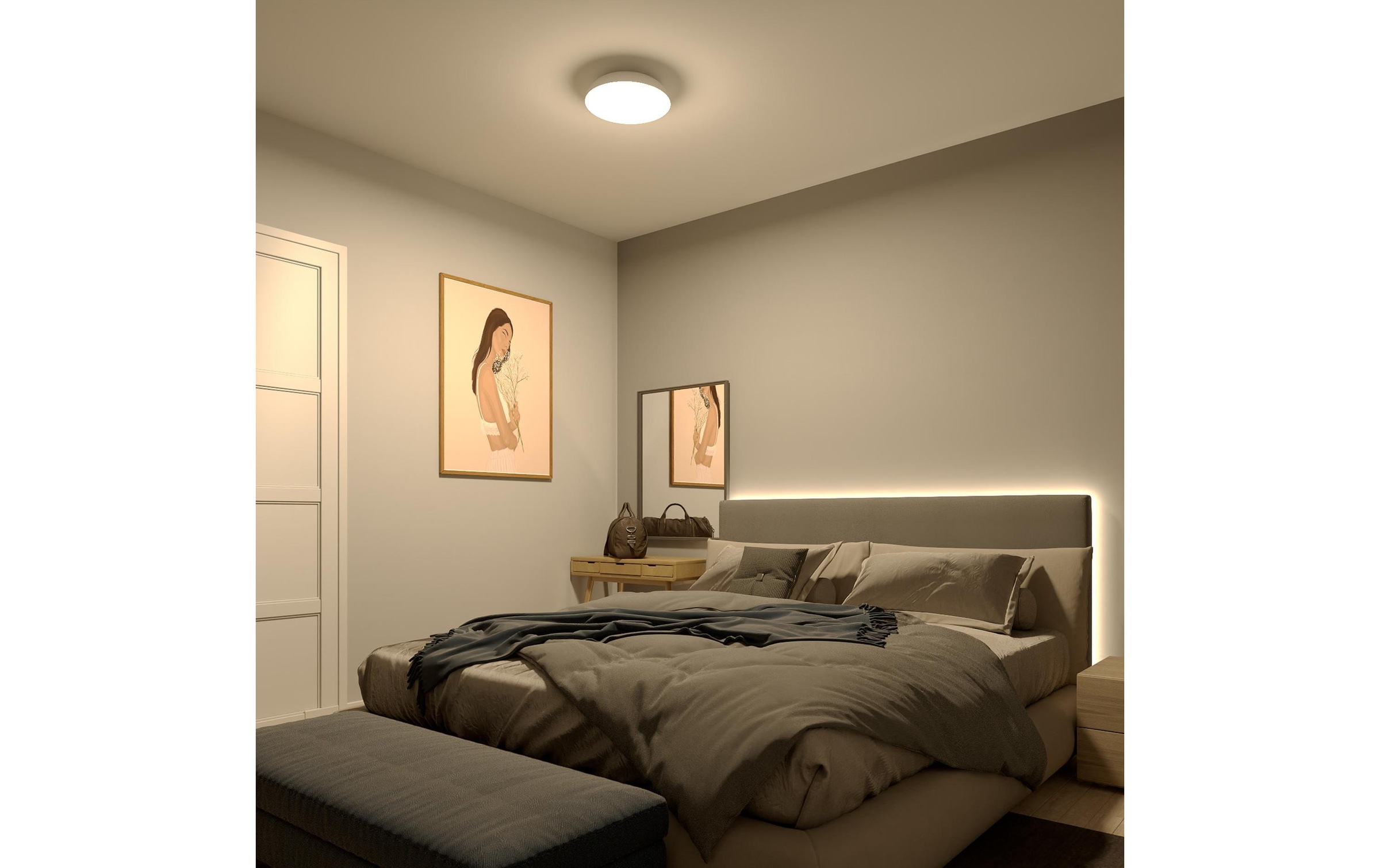 Philips LED Deckenleuchte »Fleta Ultra-Efficient 2700K, 1850 Lm«, 1 flammig