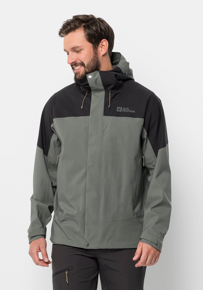 Jack Wolfskin Trekkingjacke »KAMMWEG 2L JKT M«, mit Kapuze