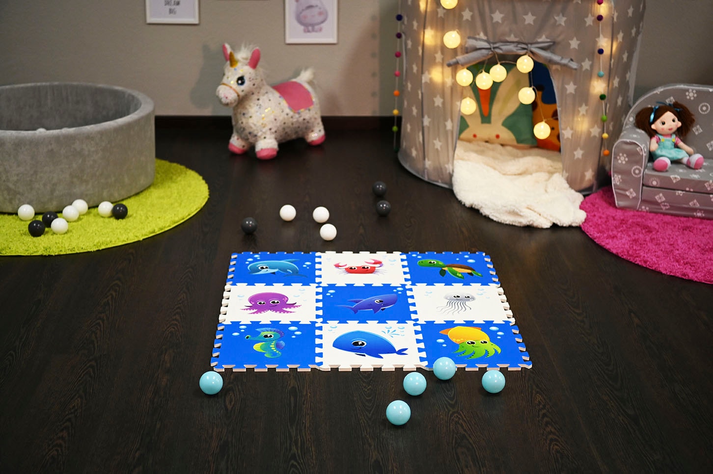 Knorrtoys® Puzzle »Meereswelt«, Puzzlematte, Bodenpuzzle