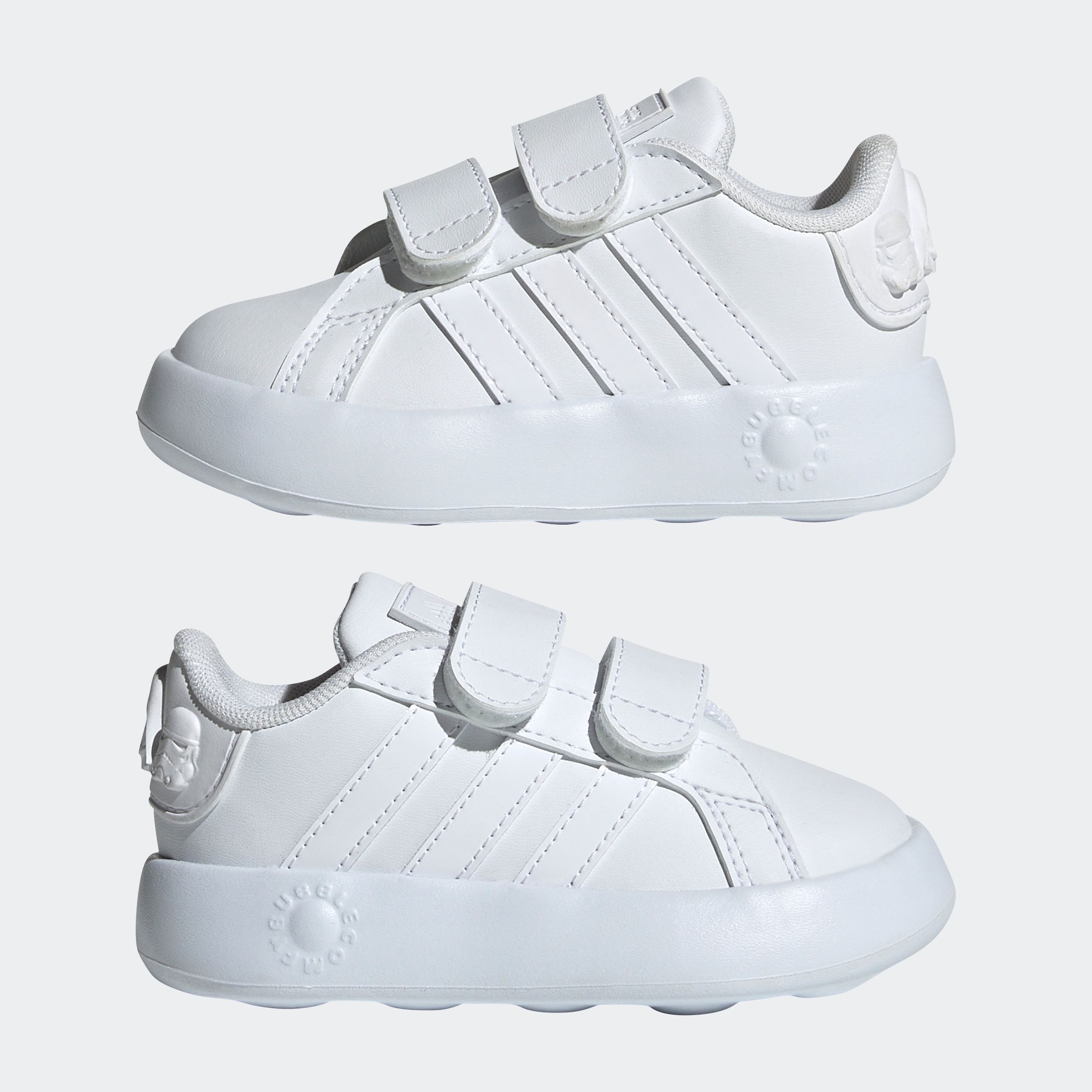 adidas Sportswear Klettschuh »ADIDAS STAR WARS KIDS GRAND COURT 2.0 SCHUH«, Design auf den Spuren des adidas Superstar, für Kinder
