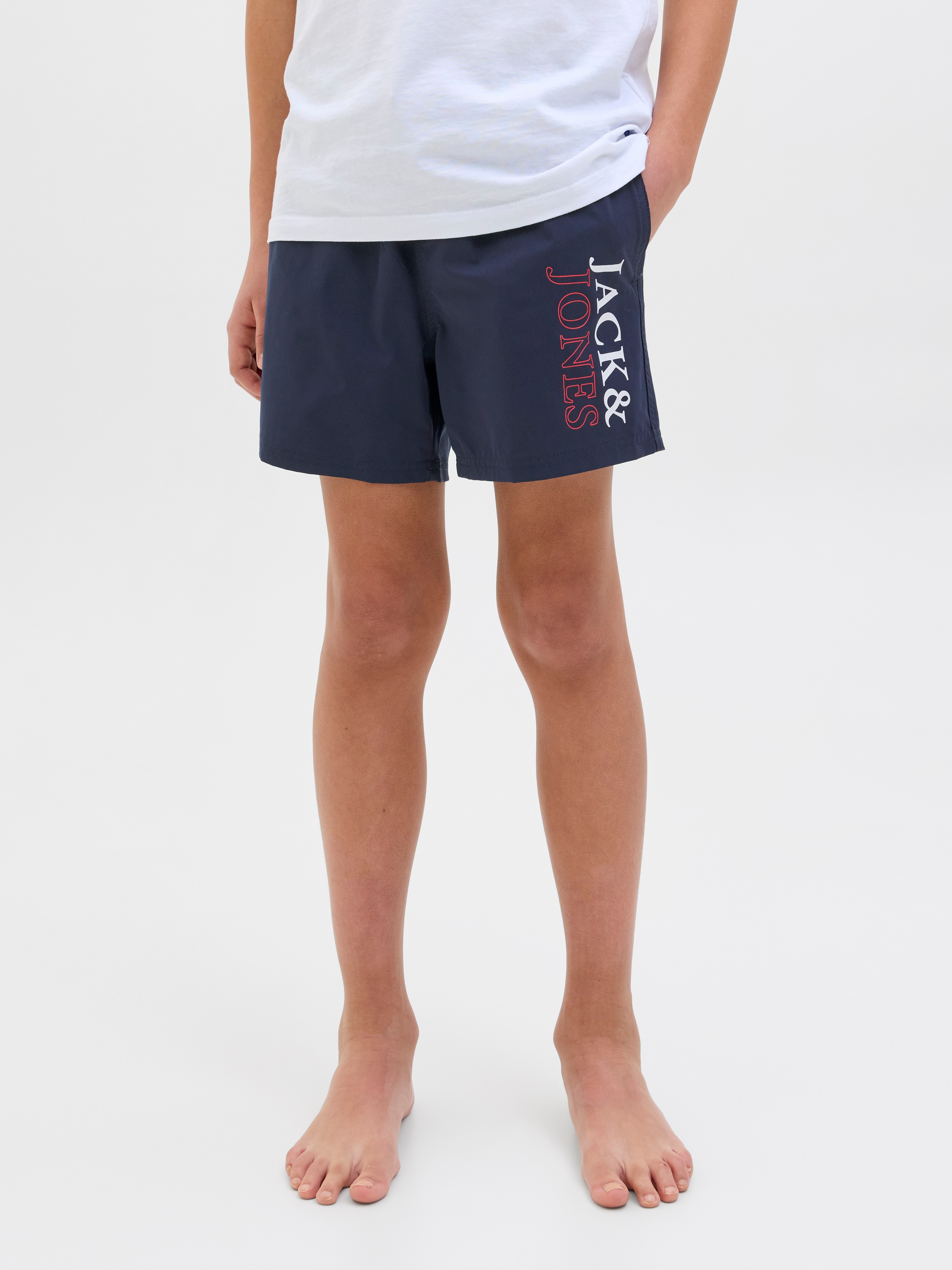 Jack & Jones Junior Badeshorts »JPSTMAUI JJSWIM DOUBLE LOGO AKM SN JNR«