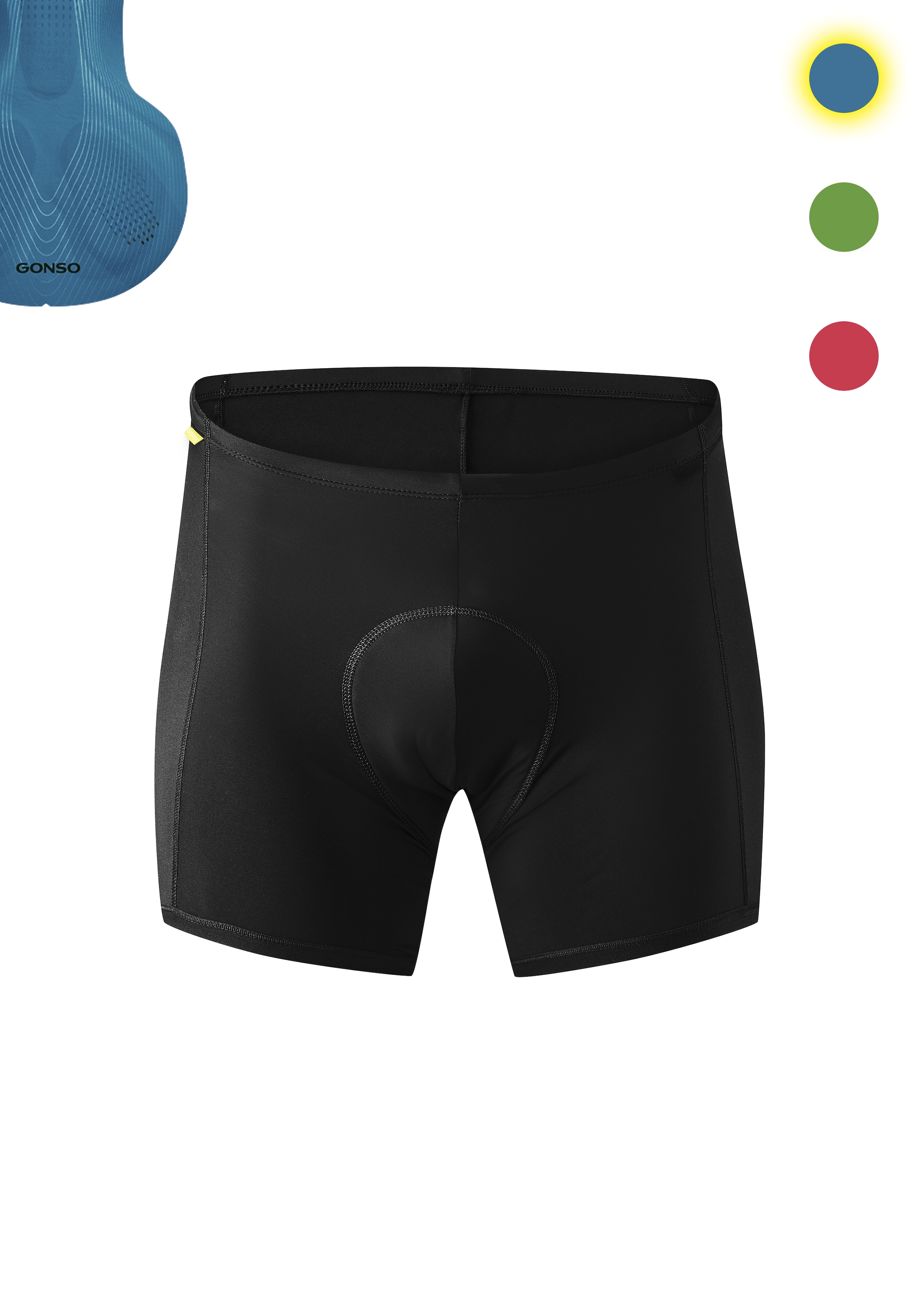 Gonso Fahrradhose "Sitivo U M" Herren Fahrradunterhose, Radhose mit speziellem Sitzpolster, Tight Fit