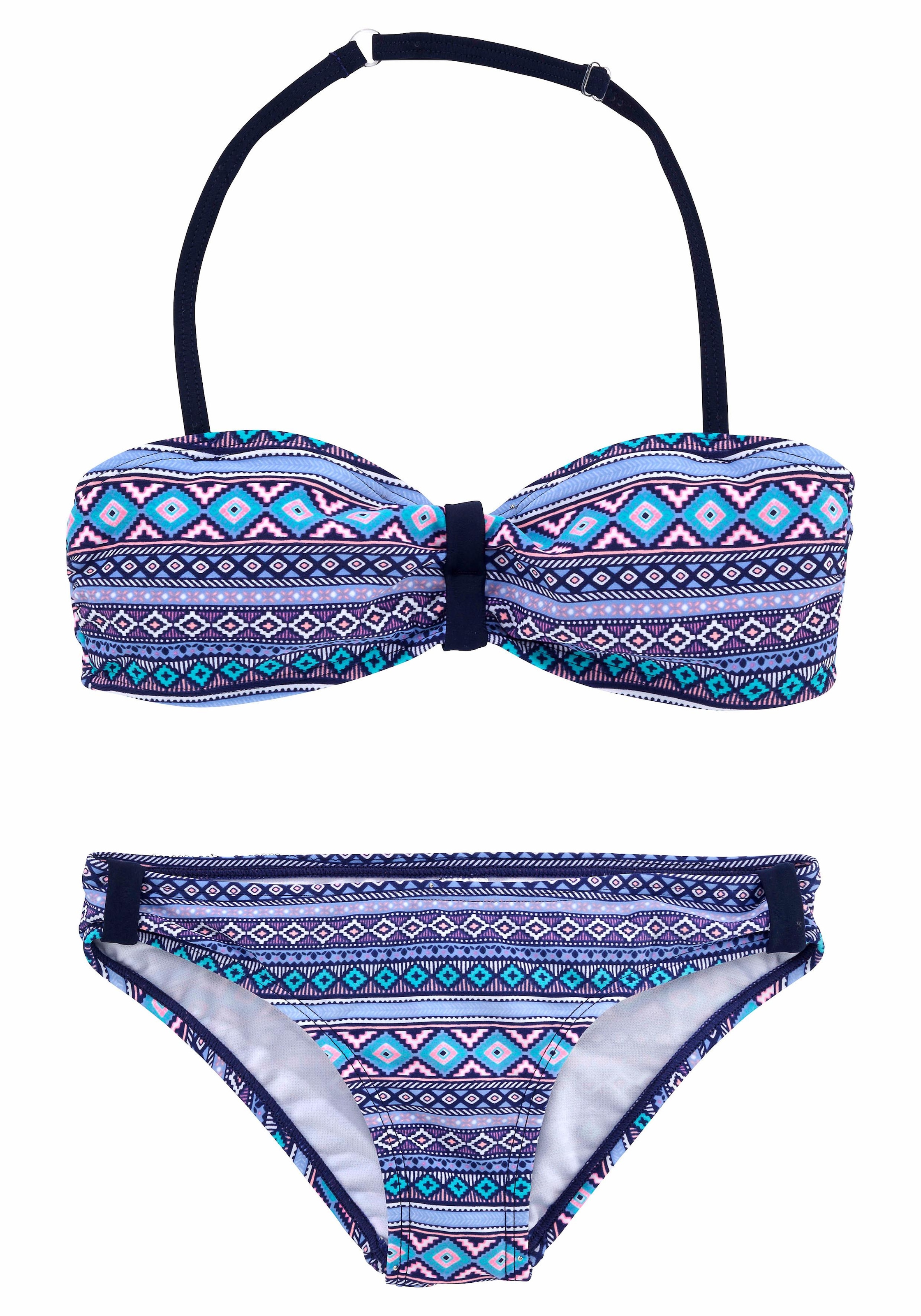 s.Oliver entdecken online Jelmoli-Versand grafischem mit Druck Bandeau-Bikini, ✵ |