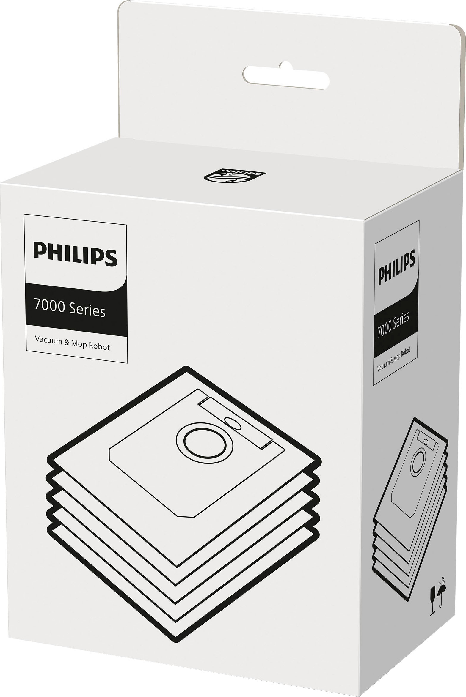 Philips Staubsaugerbeutel »XV1472/00«, (Packung, 5 St.), passend für Philips 7000 Series XU7000/01 und XU7100/01, 5er Pack