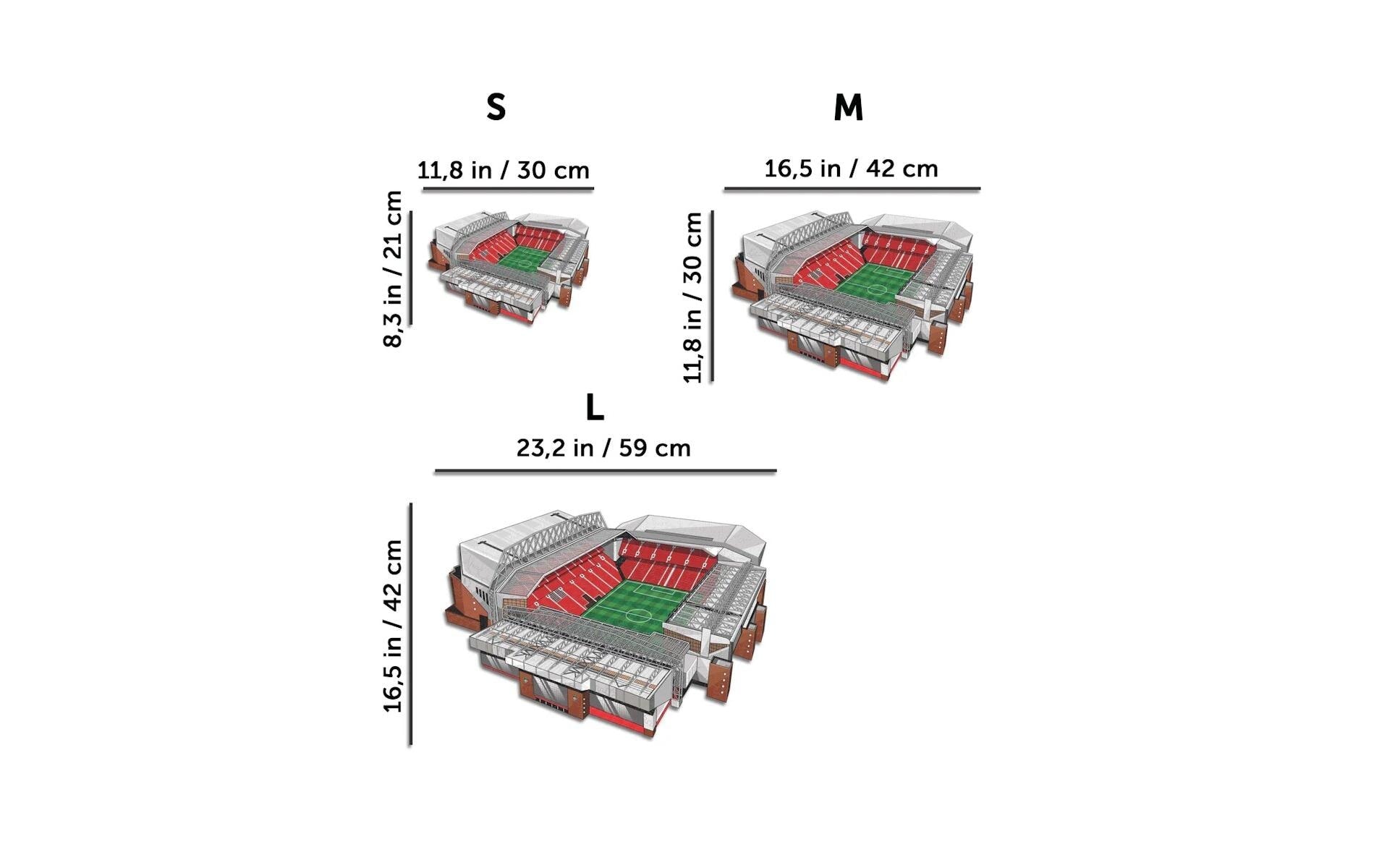Puzzle »Iconic Liverpool FC – Anfield Stadium«, Holzart: Birke (Herkunftsland: China)