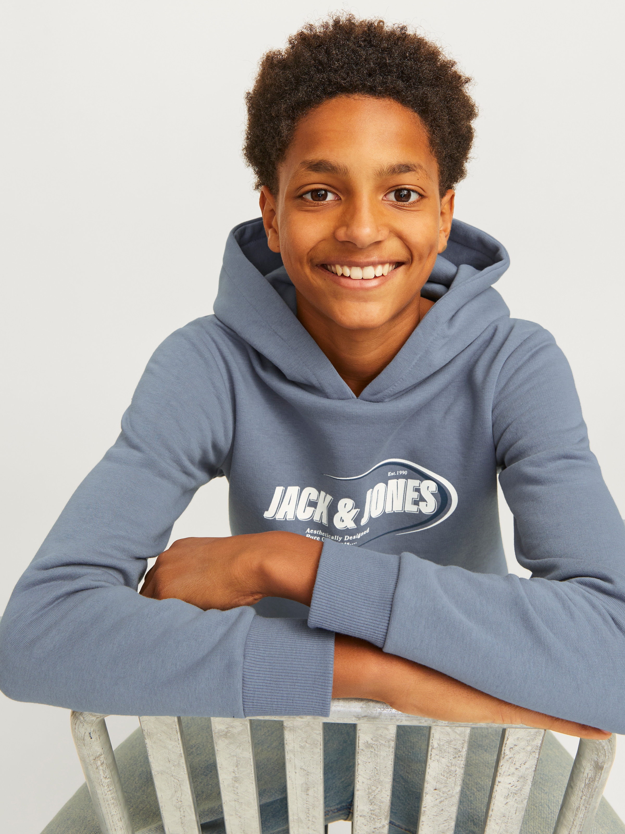 Jack & Jones Junior Kapuzensweatshirt »JCORAY BRANDING SWEAT HOOD FST JNR«