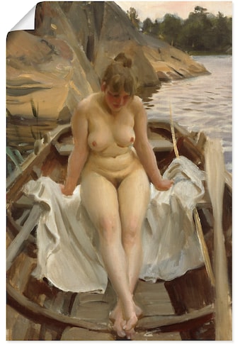 Wandbild »In Werners Ruderboot«, Erotische Bilder, (1 St.)