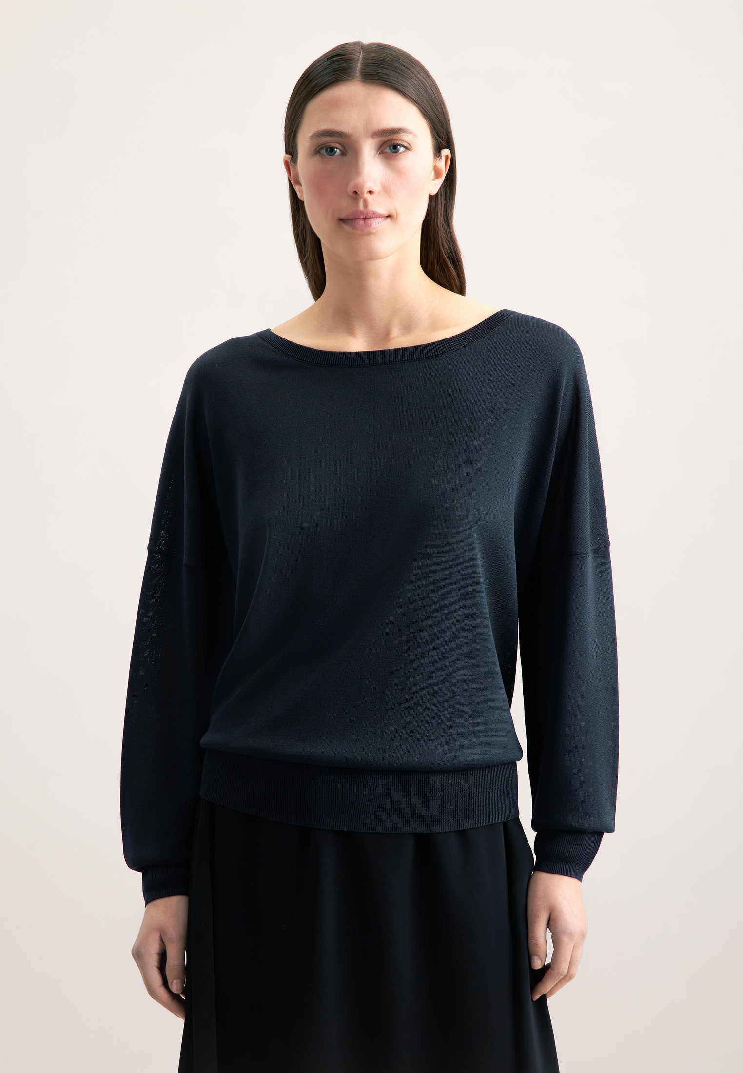 seidensticker Strickpullover »Schwarze Rose« 1/1 Rundhals