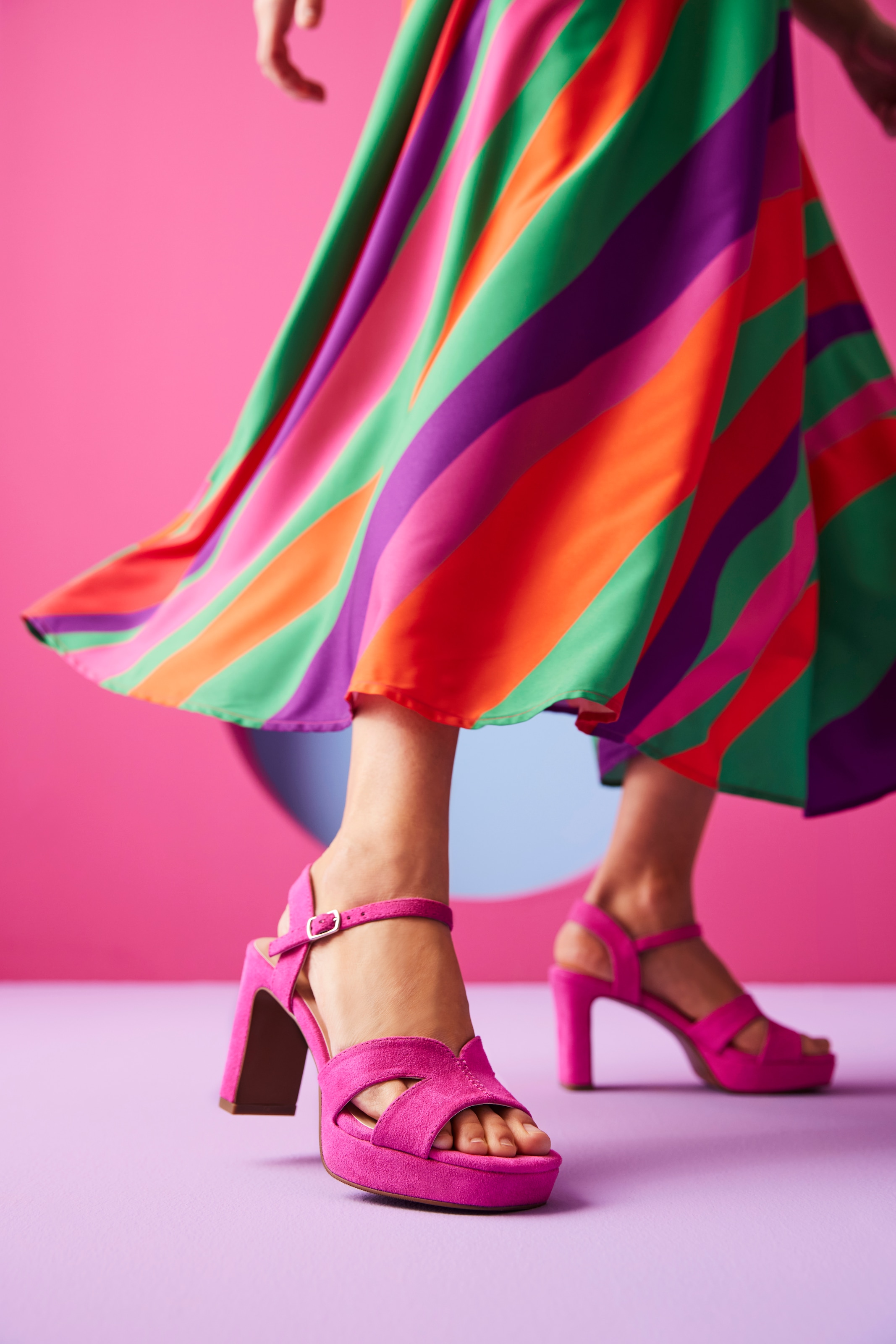 Aniston SHOES High-Heel-Sandalette, Sommerschuh, Abendsandale, Plateau - NEUE KOLLEKTION
