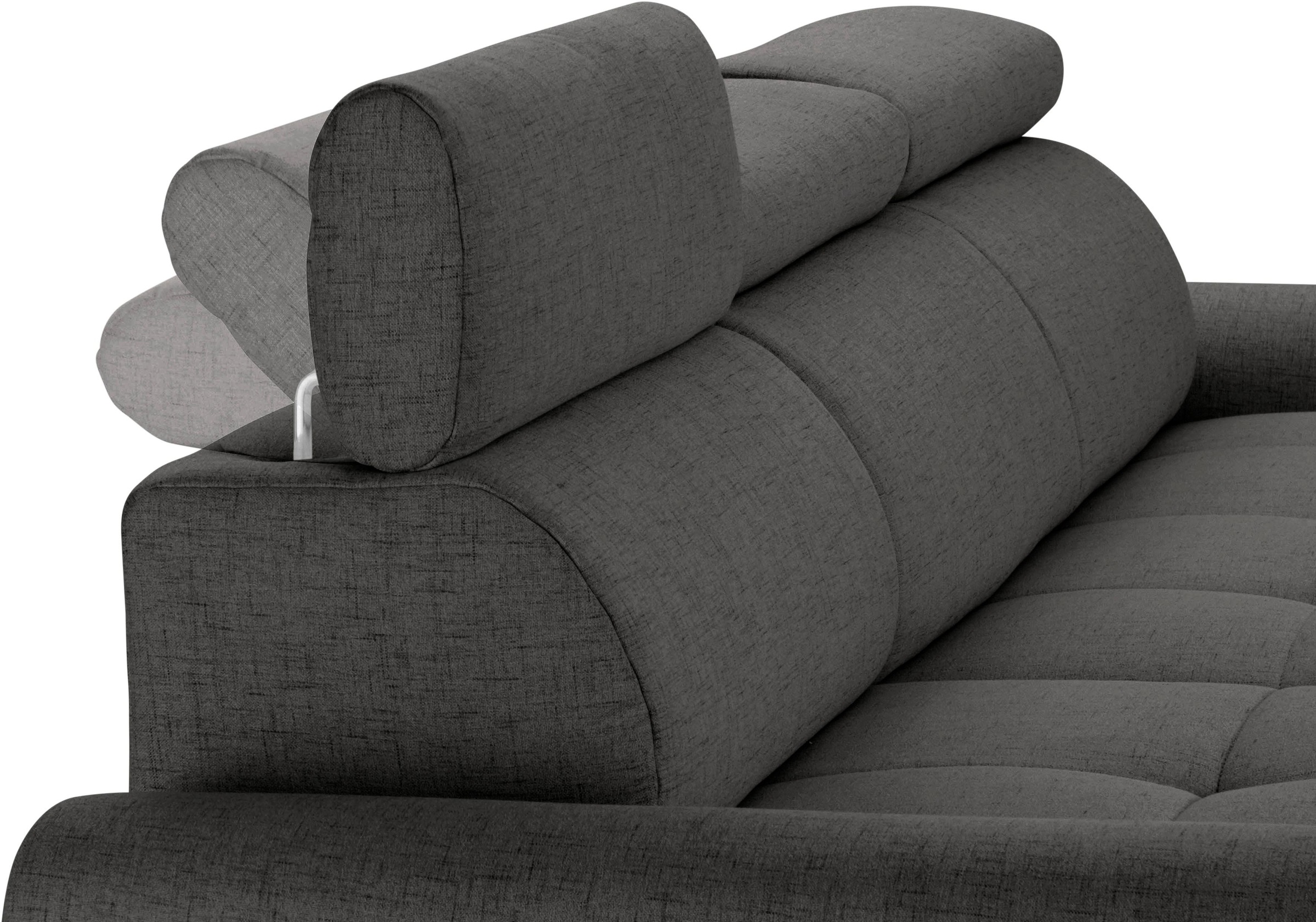 sit&more Ecksofa »Riva L-Form«, inklusive Kopteilverstellung, wahlweise mit Bettfunktion