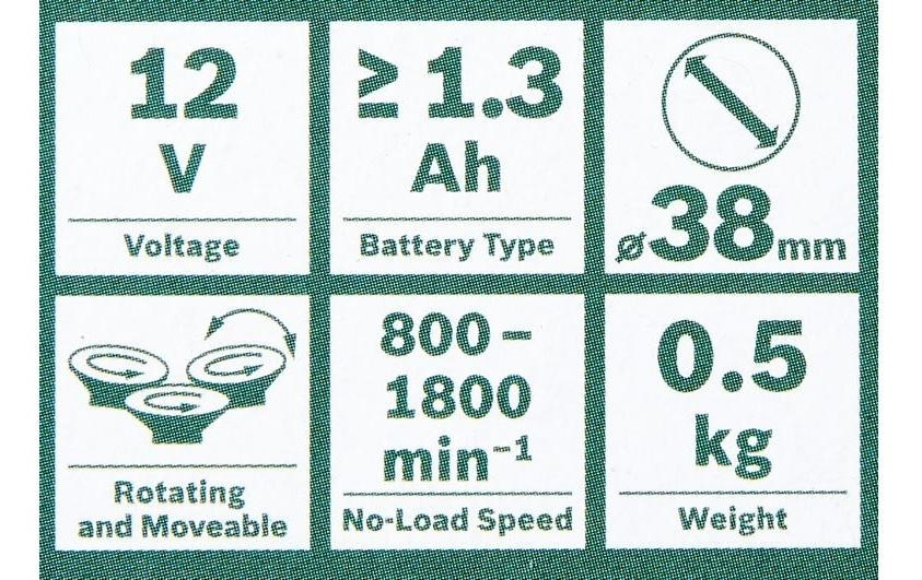 BOSCH Tellerschleifmaschine »EasyCurv«, Ohne Akku/Ladegerät