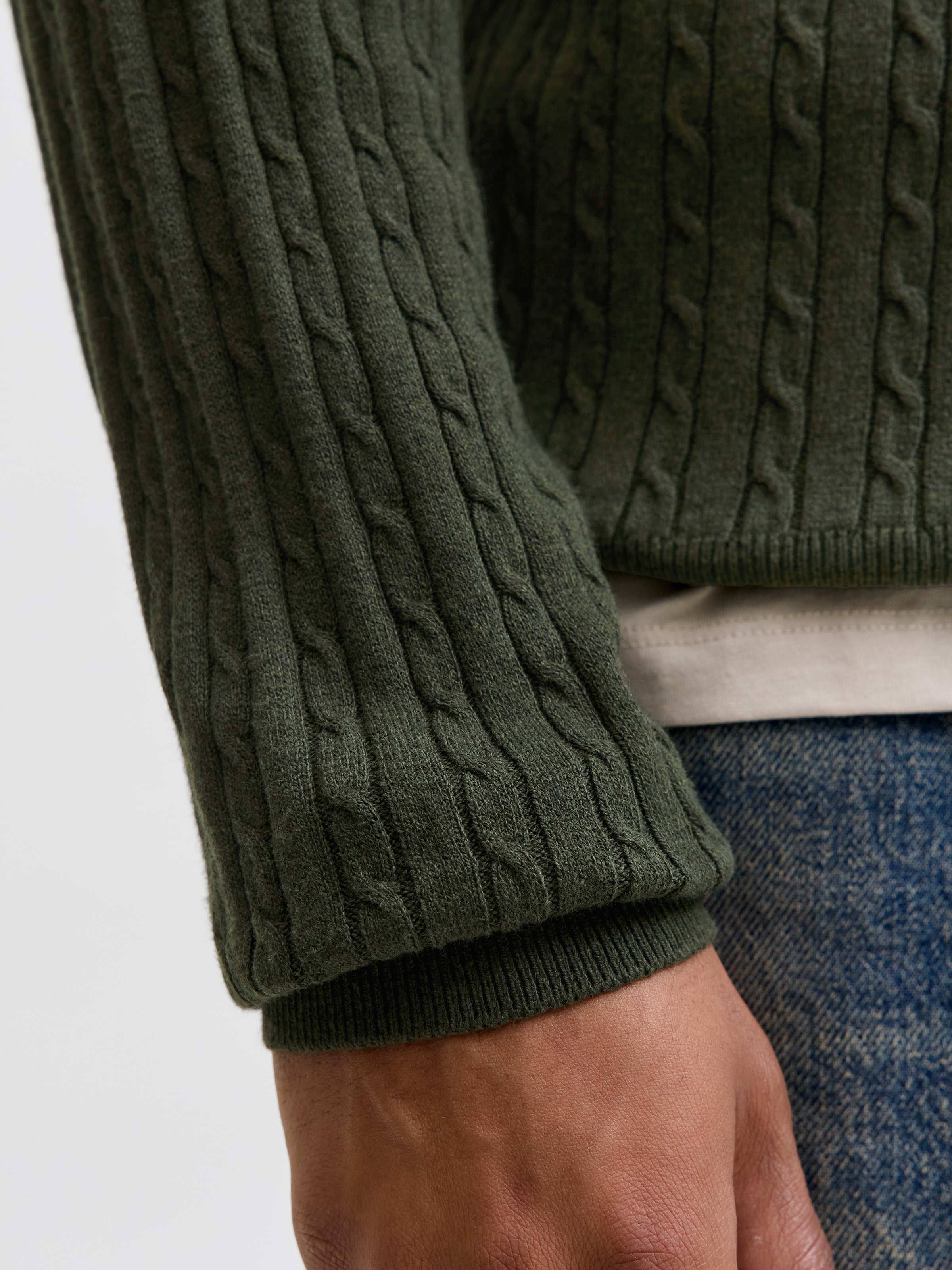 Jack & Jones Strickpullover »JJEEMIL KNIT CABLE CREW NECK NOOS«