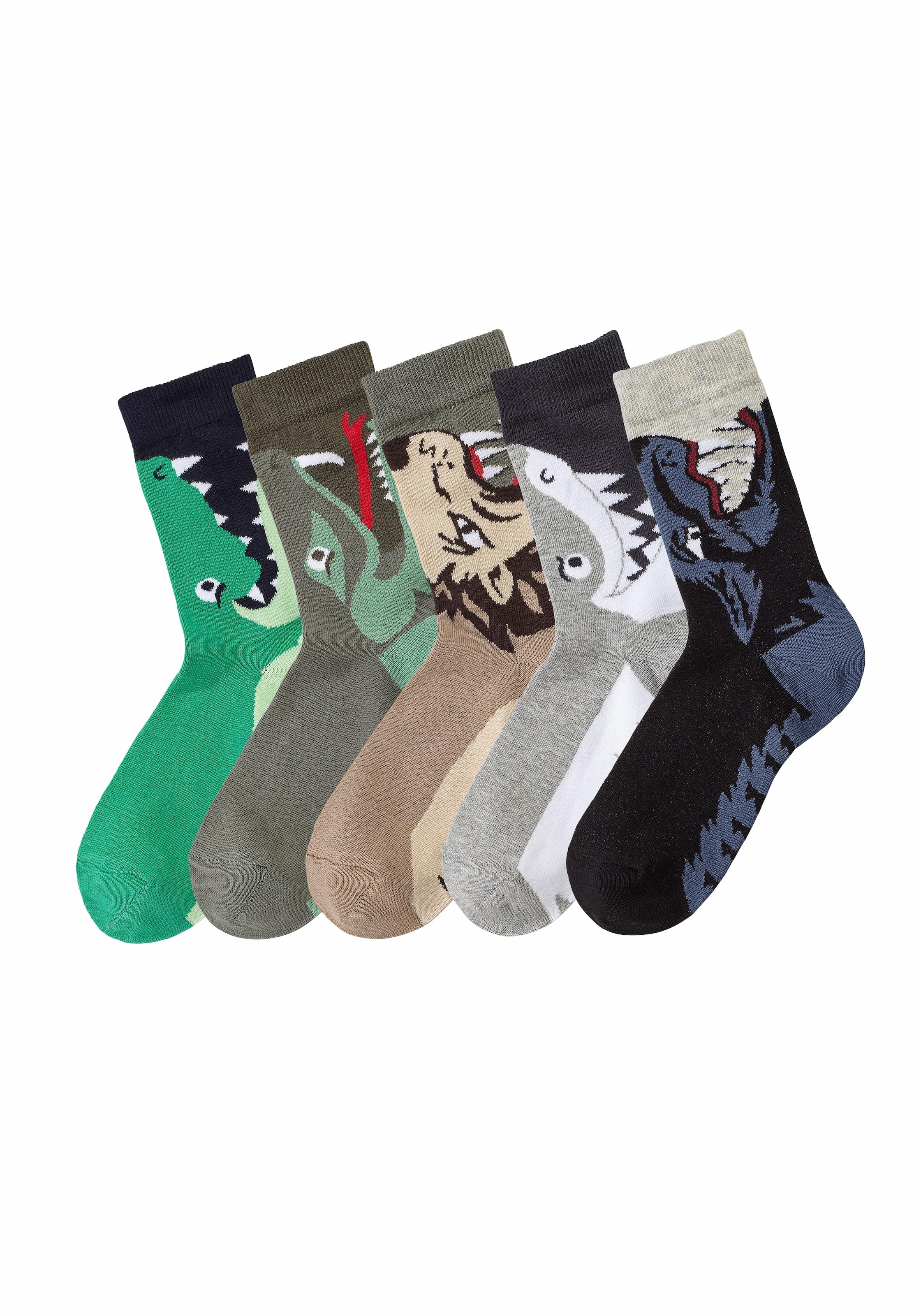 | ✵ bestellen Socken, (5 Jelmoli-Versand online Paar), mit Tiermotiven