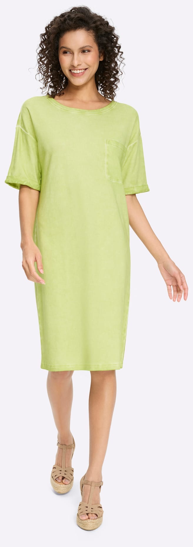 heine Jerseykleid »Jersey-Kleid« Brusttasche