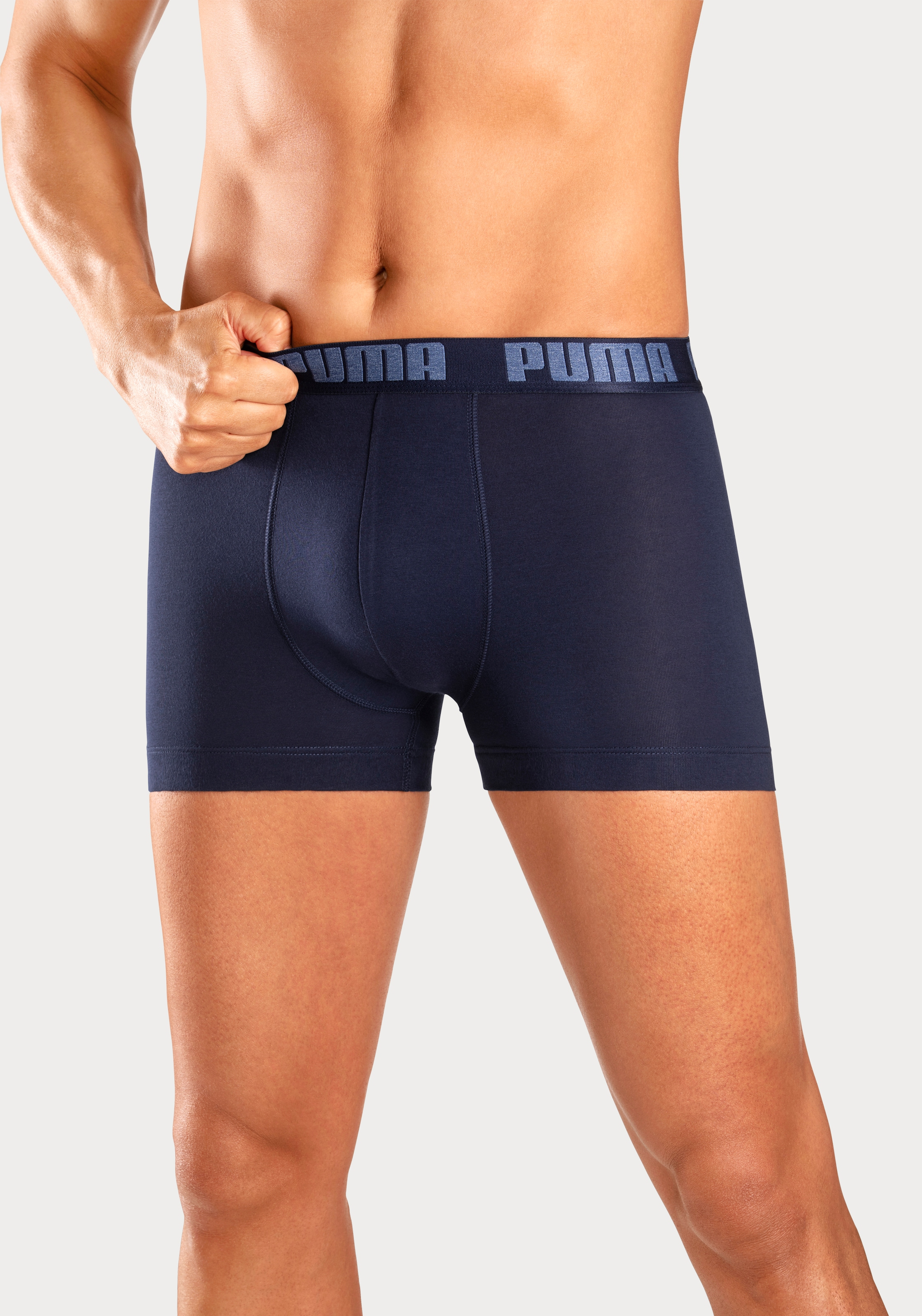 PUMA Boxer, (Packung, 2er-Pack), mit Logo Webbund