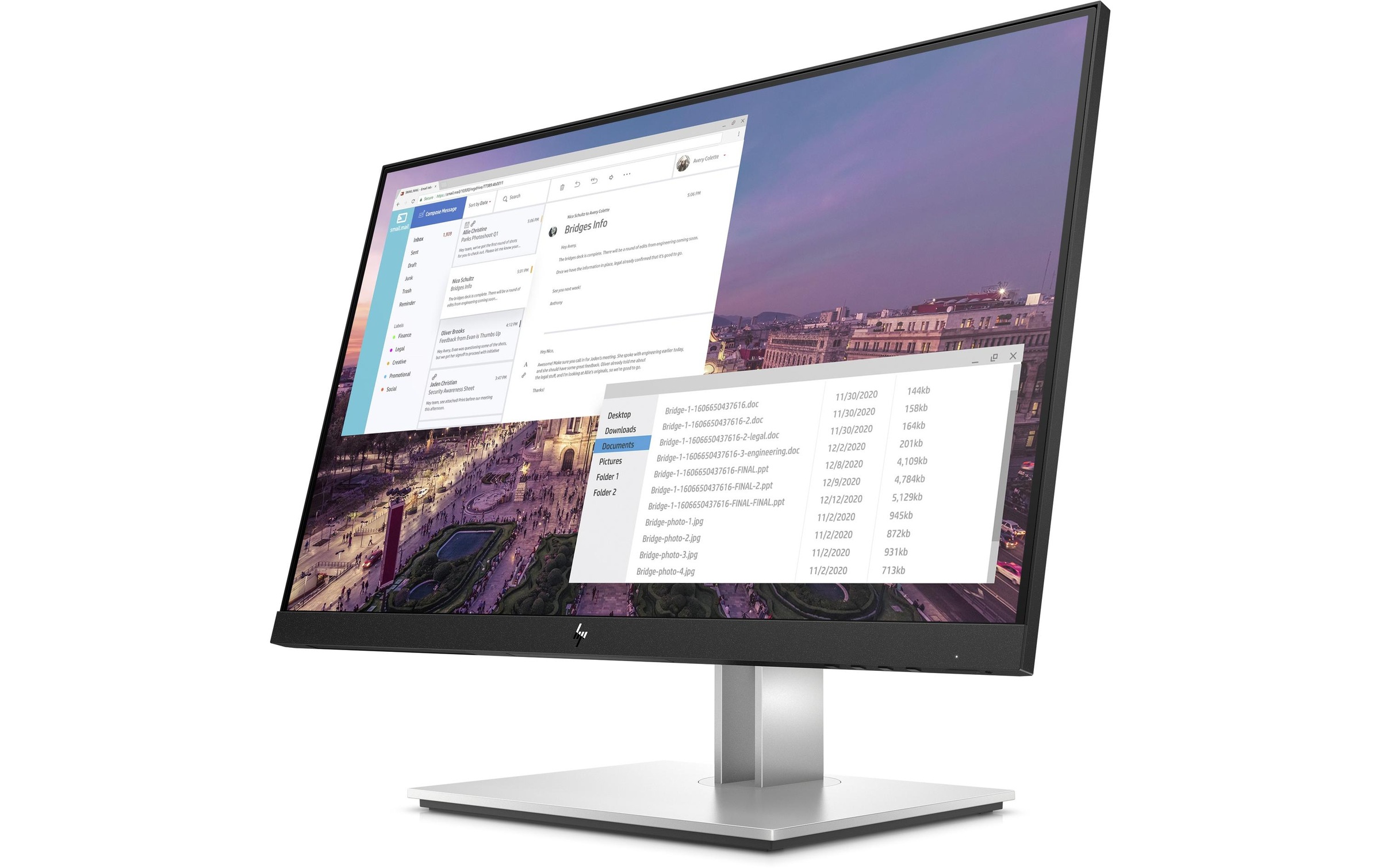 HP LED-Monitor »E23 G4 9VF96AA«, 58,19 cm/23 Zoll, 1920 x 1080 px, Full HD, 5 ms Reaktionszeit, 60 Hz
