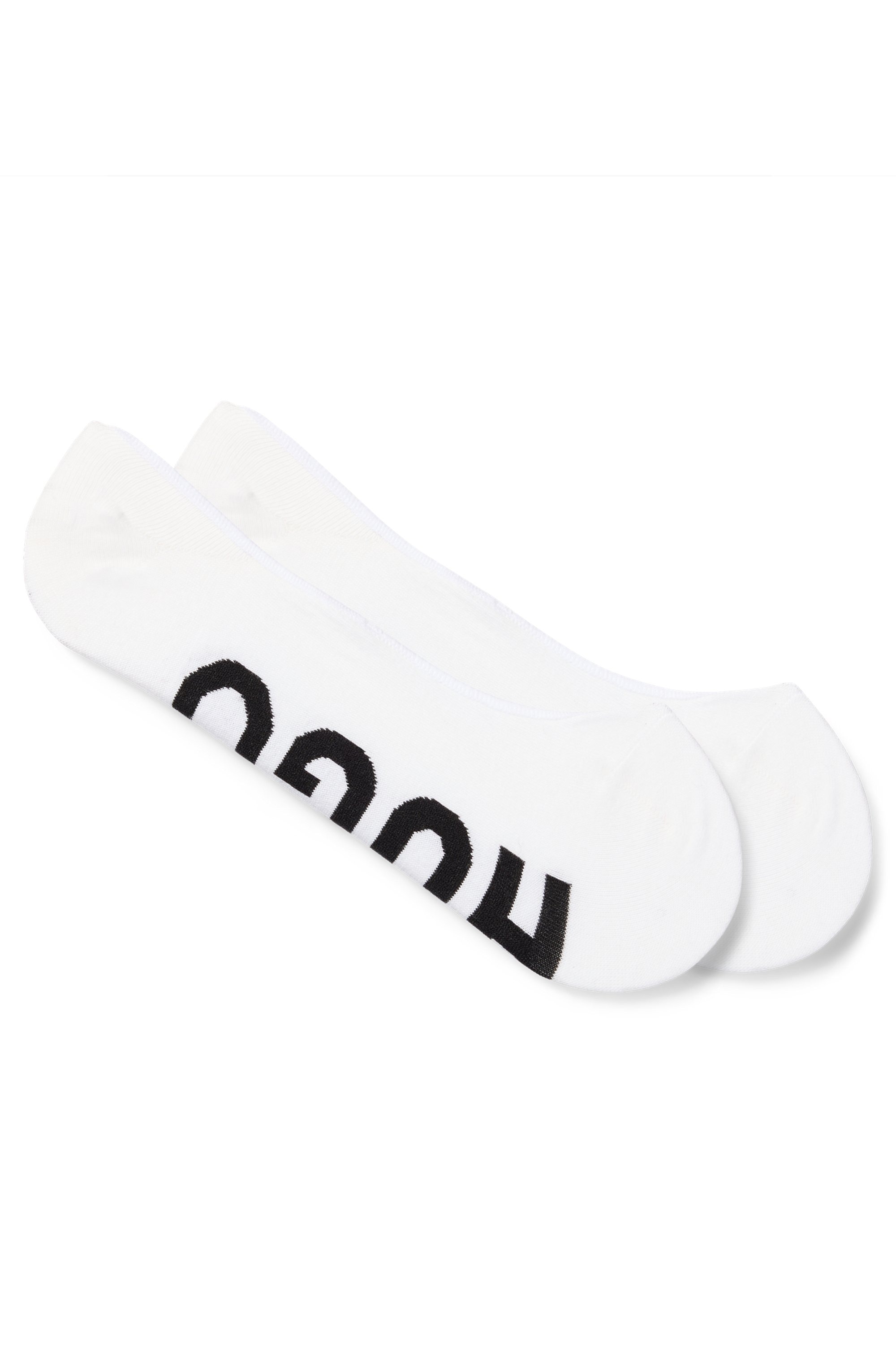 HUGO Underwear Sneakersocken »2P INVISIBLE W«, (Packung, 2 Paar, 2er), mit HUGO Logoschriftzug unter der Sohle