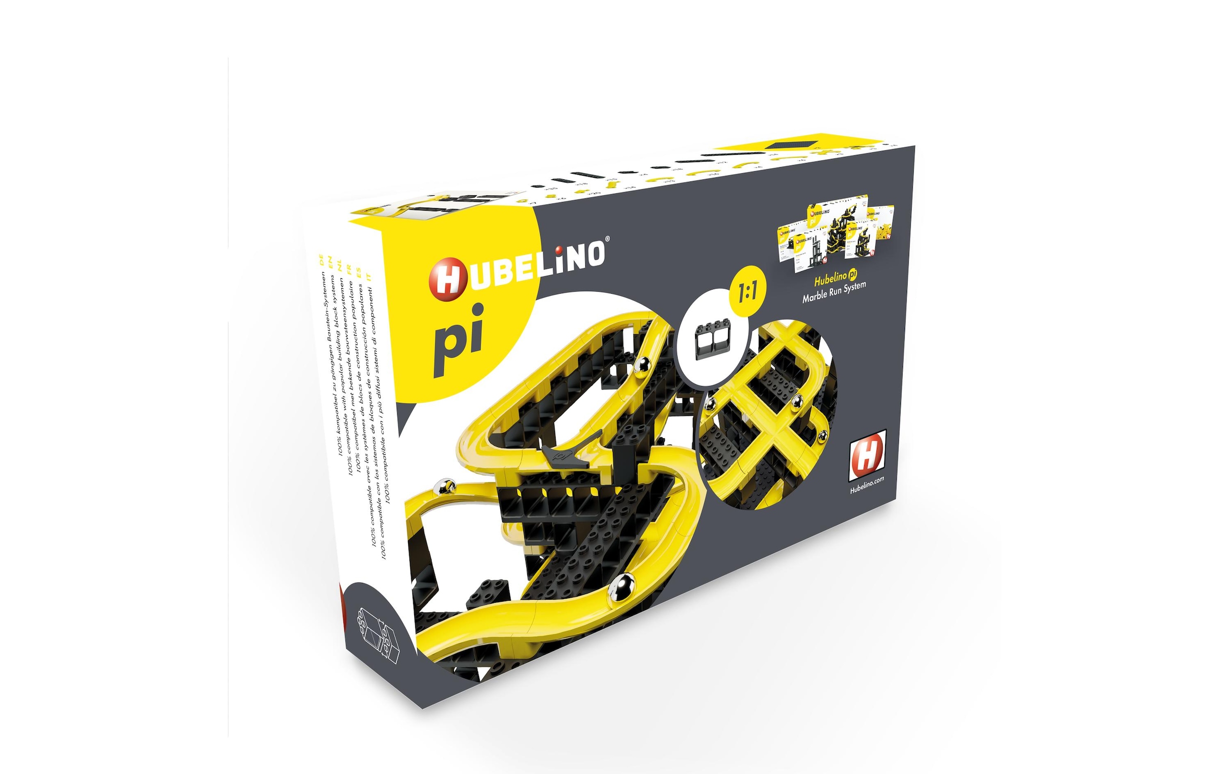 HUBELINO Kugelbahn »Kugelbahn Starterset 214-teilig«, (Set, 214 tlg.)