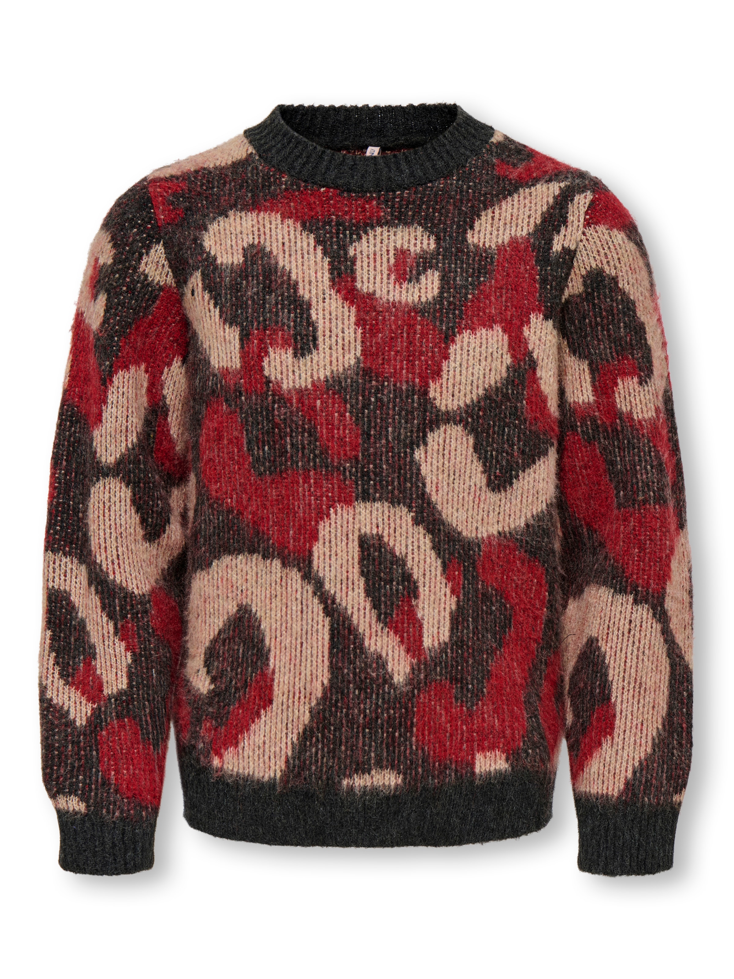 KIDS ONLY Rundhalspullover »KOGWILD L/S JQ O-NECK KNT«