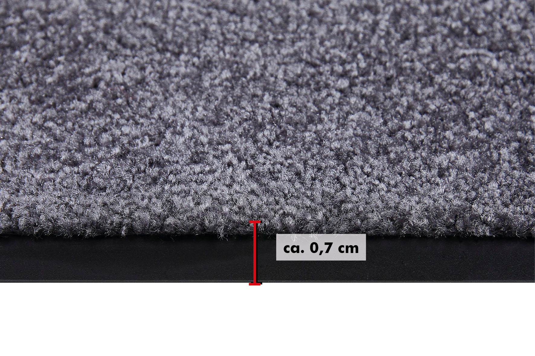 Andiamo Fussmatte »Super Wash & Clean, Made in Belgium«, rechteckig, 7 mm Höhe, Schmutzfangmatte, Uni Farben, rutschhemmend, waschbar