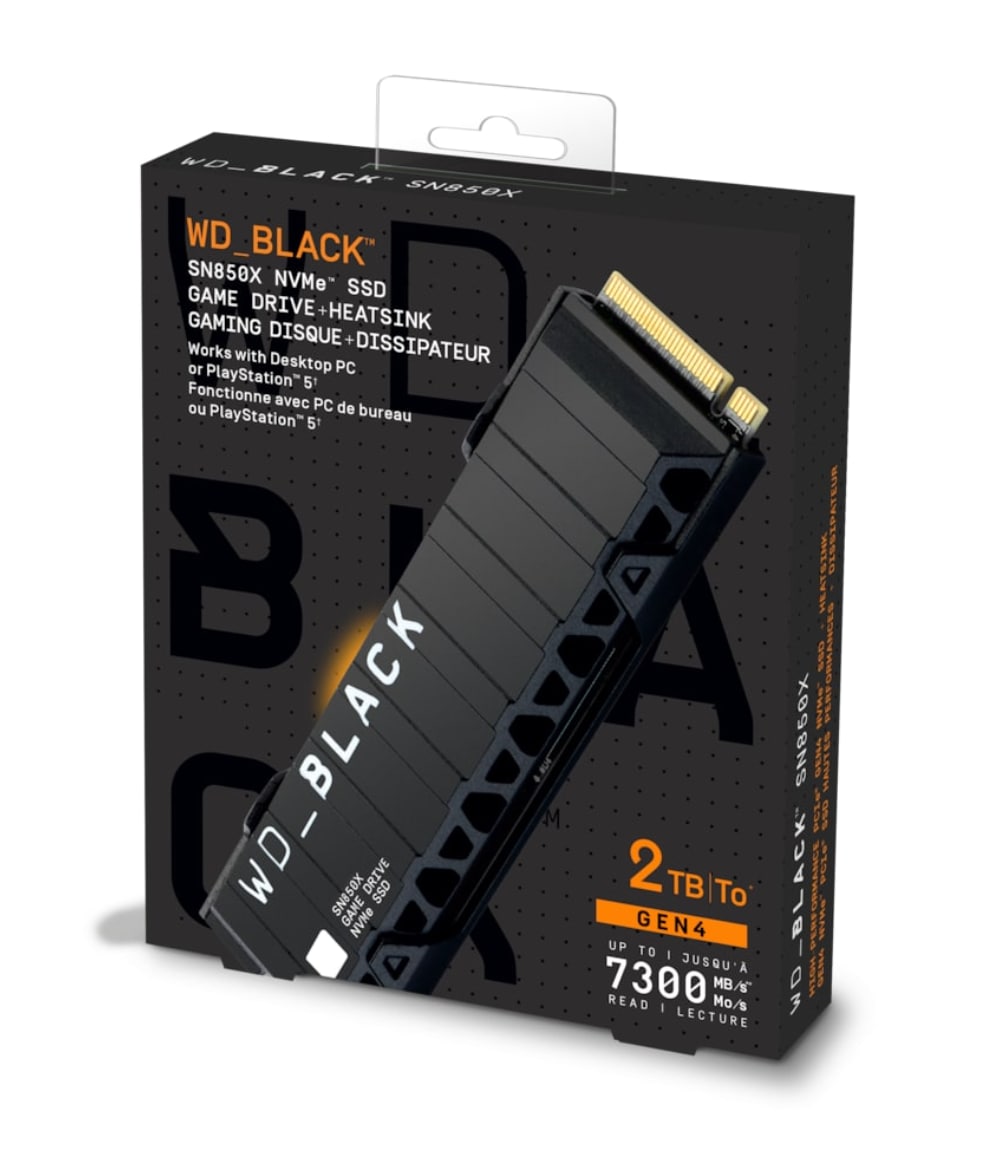 WD_Black interne Gaming-SSD »SN850X NVMe with Heatsink«, Anschluss M.2 PCIe 4.0, PCI Express 4.0