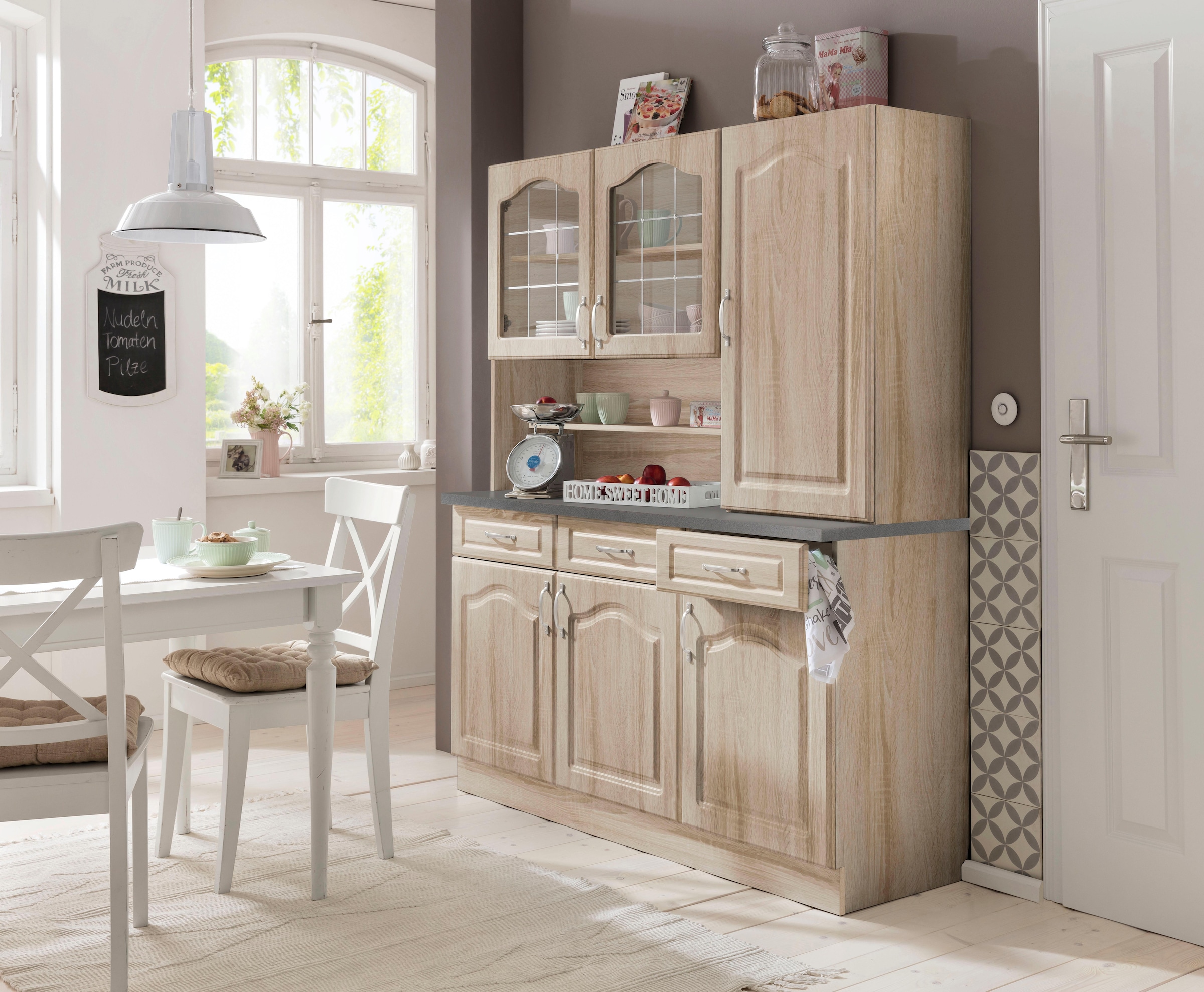 wiho Küchen Küchenbuffet »Linz«, 150 cm breit, in Landhaus-Optik